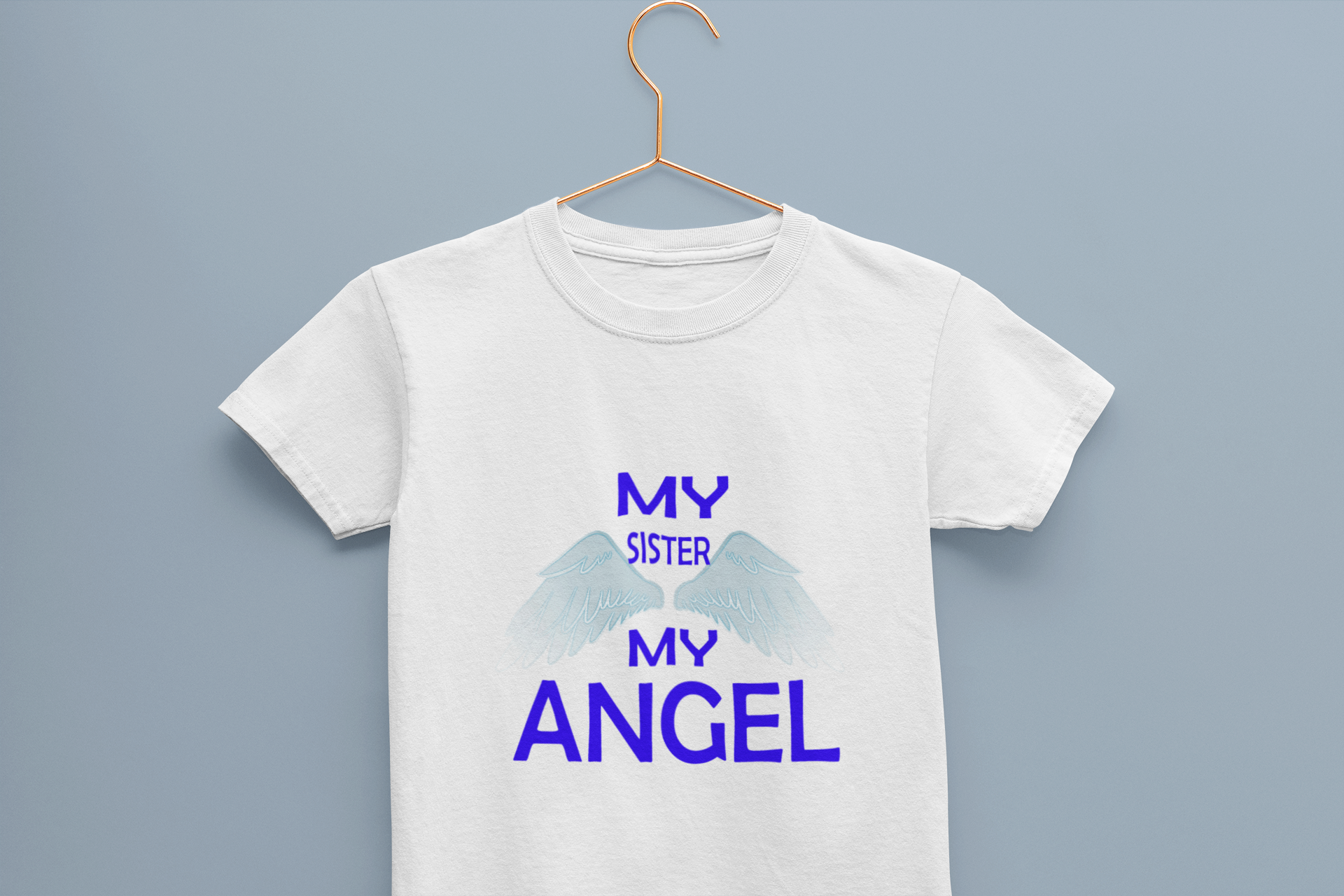 My Sister My Angel Half Sleeves T-Shirt For Girls -FunkyTeesClub