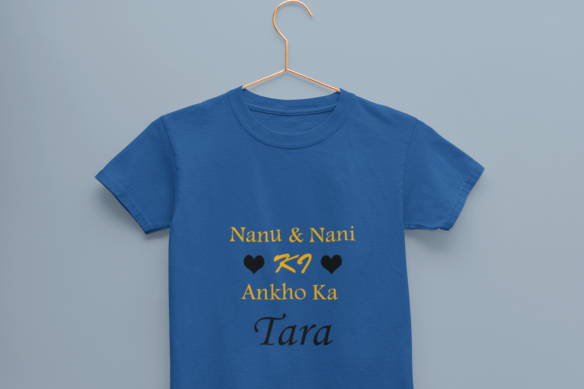 Nanu Nani Ki Ankho Ka Tara Half Sleeves T-Shirt For Girls -FunkyTeesClub