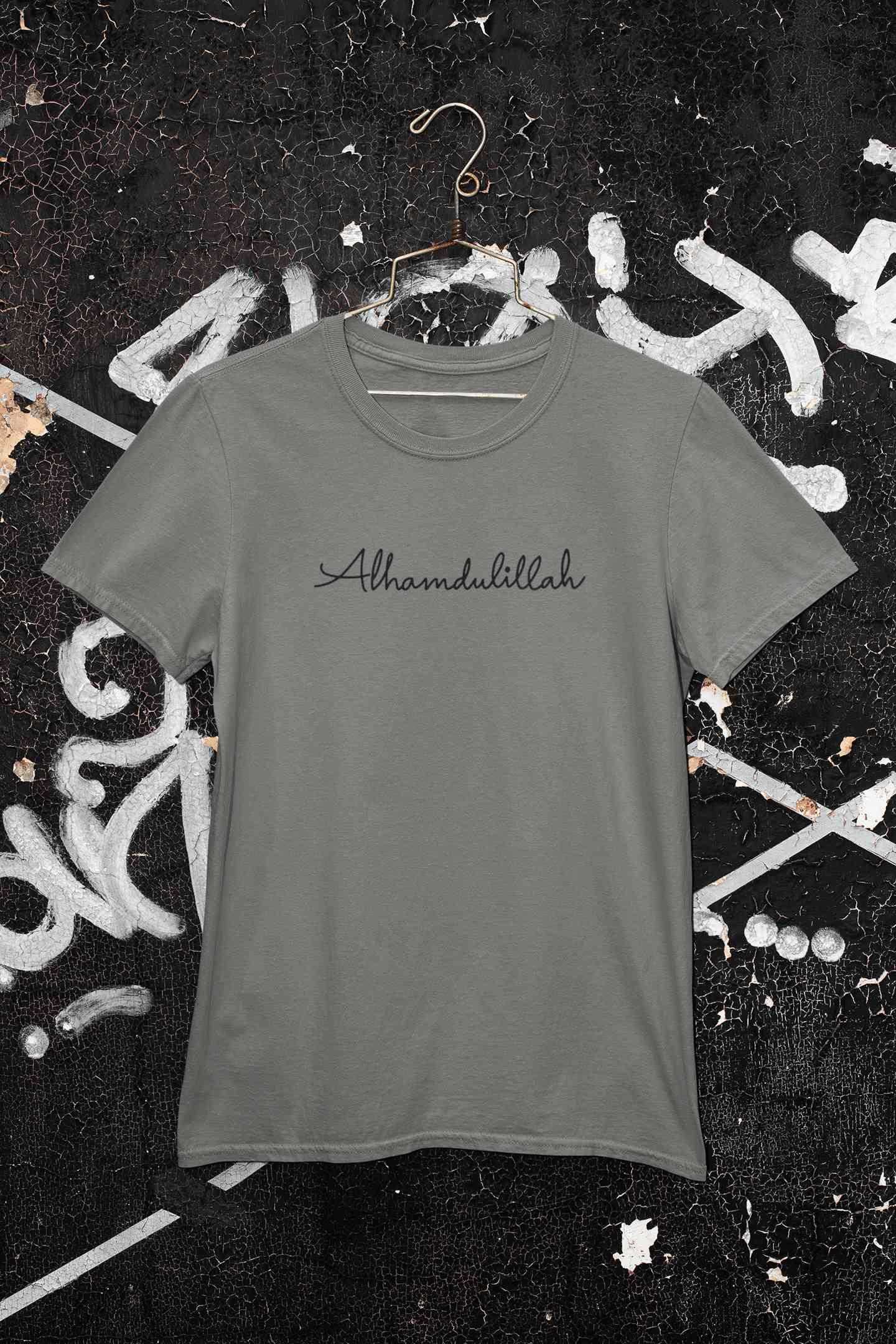 Alhamdulillah Mens Half Sleeves T-shirt- FunkyTeesClub