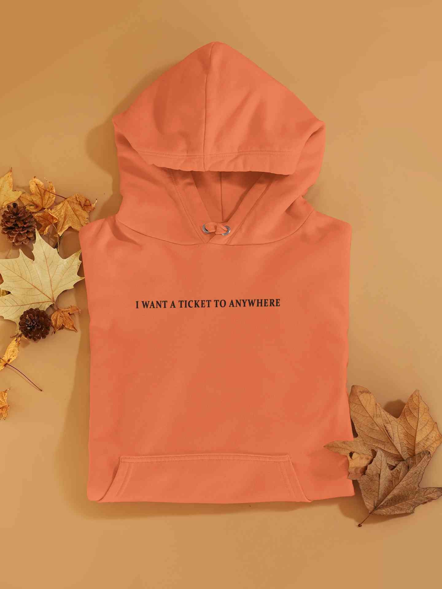 I Want A Ticket Minimals Hoodies for Women-FunkyTeesClub