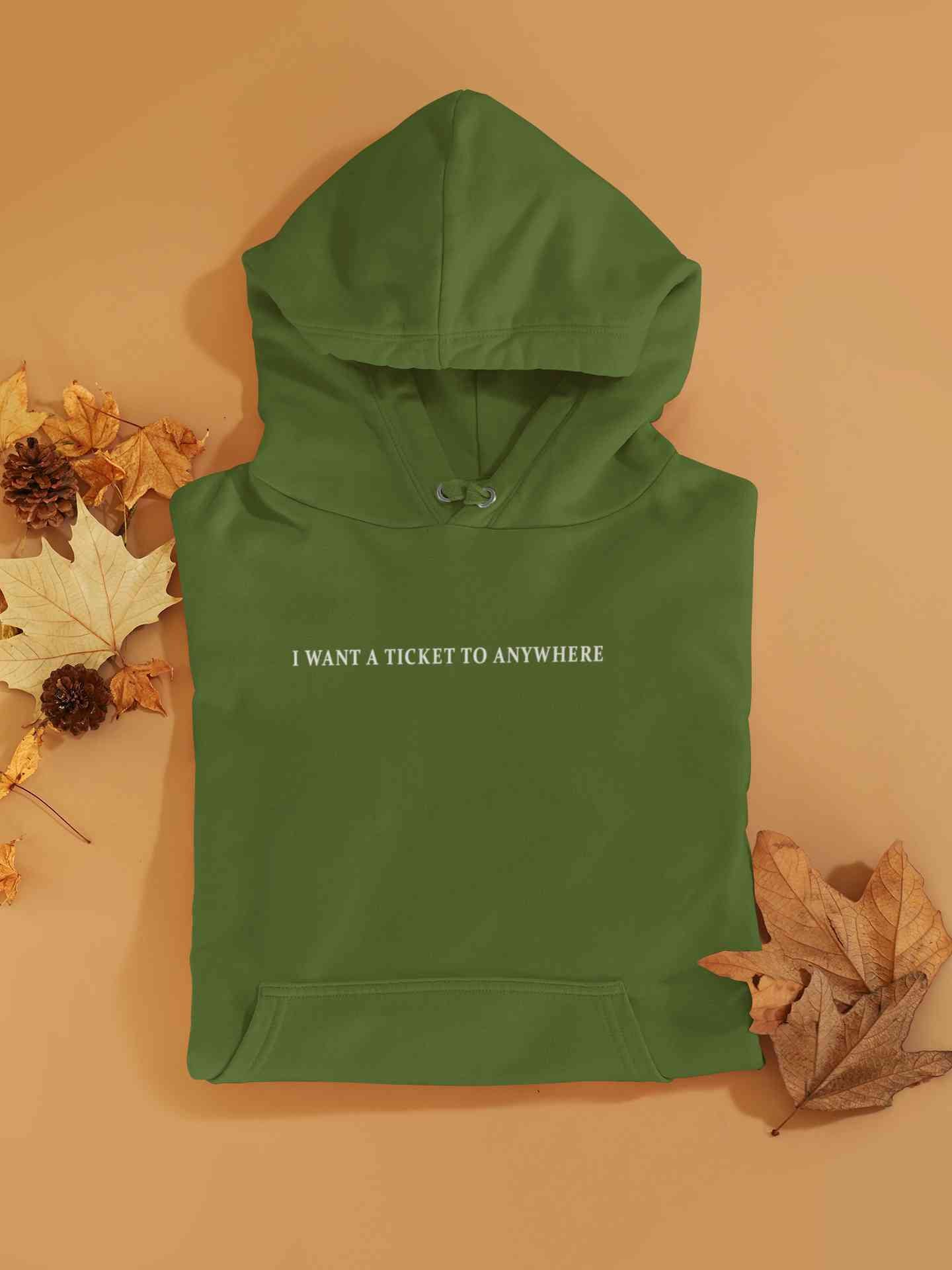 I Want A Ticket Minimals Hoodies for Women-FunkyTeesClub