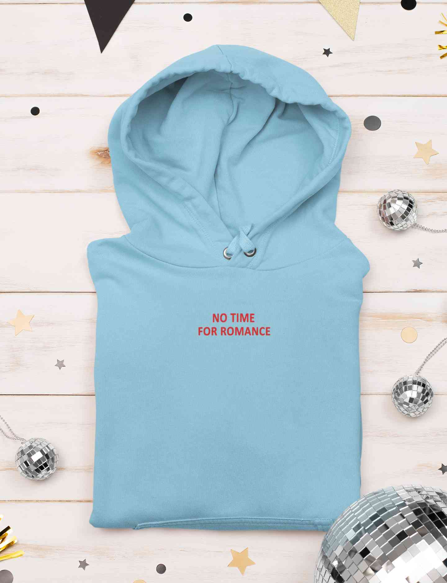 No Time For Romance Minimals Men Hoodies-FunkyTeesClub