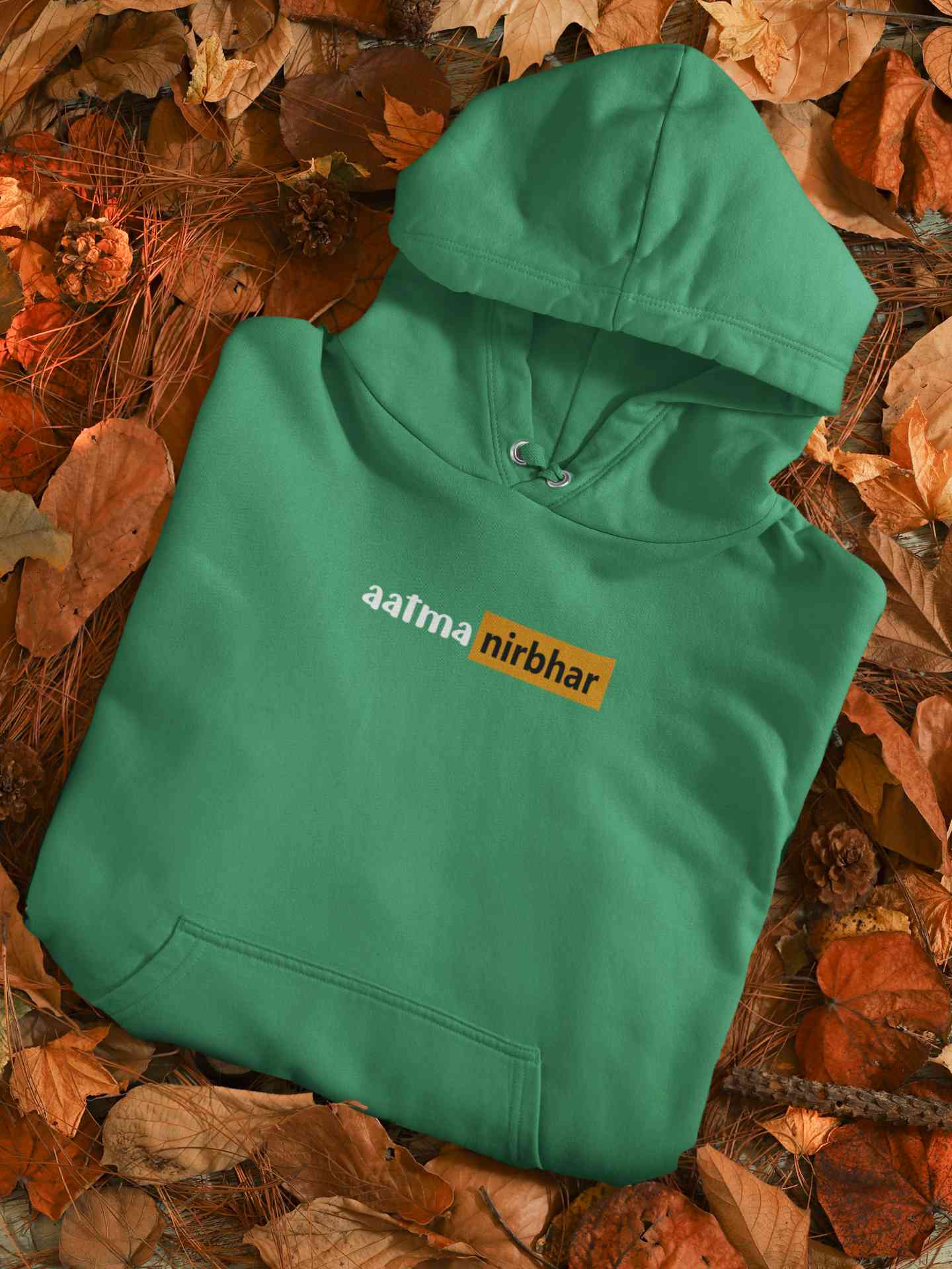 Atmanirbhar Hoodies for Women-FunkyTeesClub