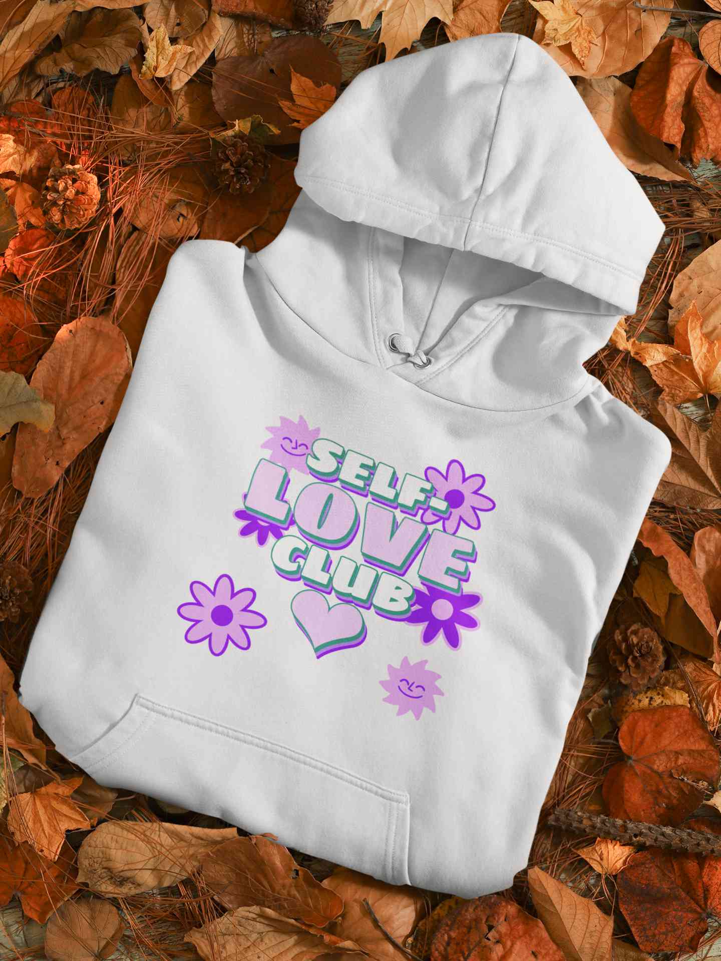 60s Inspired A Self Love Quote Hoodies for Women-FunkyTeesClub