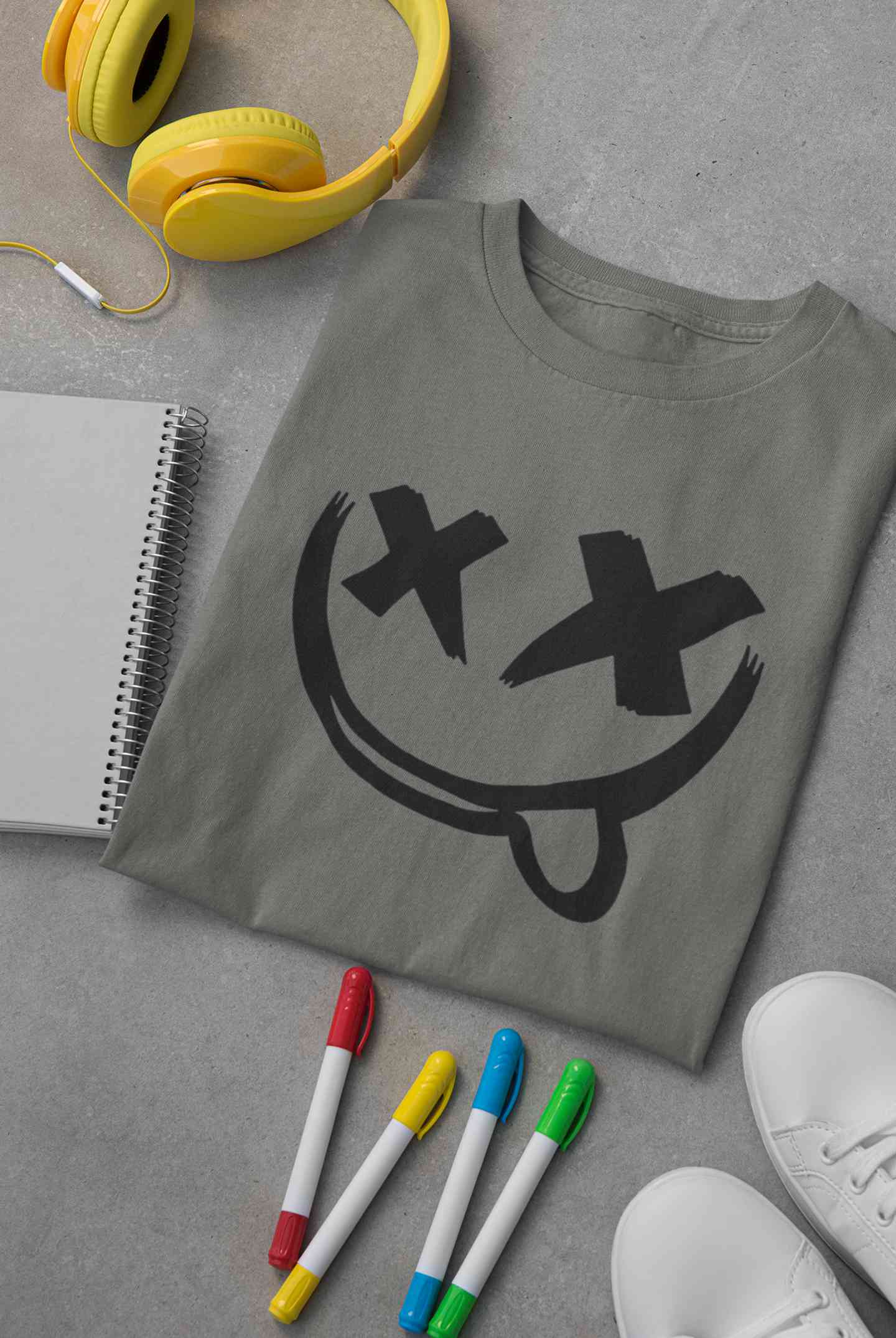 Cartoon Graphic Mens Half Sleeves T-shirt- FunkyTeesClub