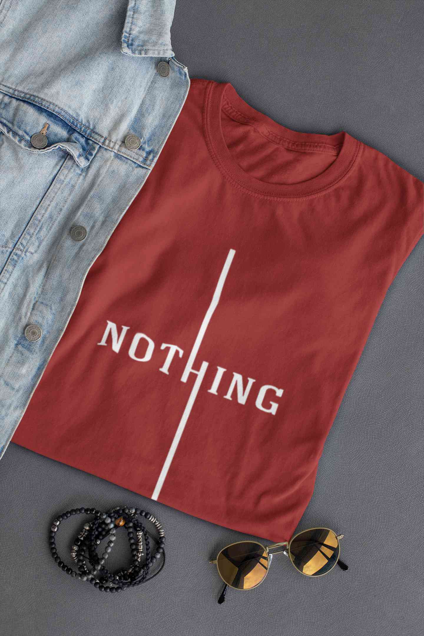 Nothing Women Half Sleeves T-shirt- FunkyTeesClub