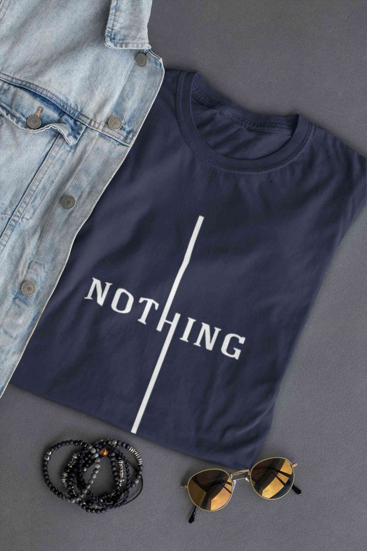 Nothing Women Half Sleeves T-shirt- FunkyTeesClub