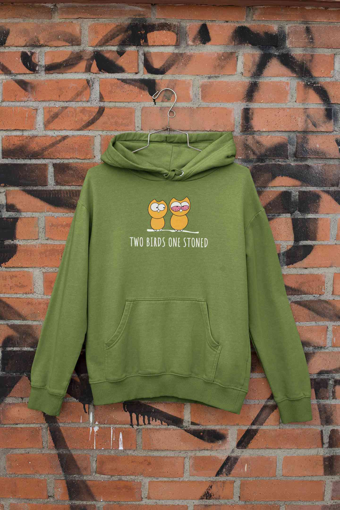 Stoned Bird Minimals Hoodies for Women-FunkyTeesClub