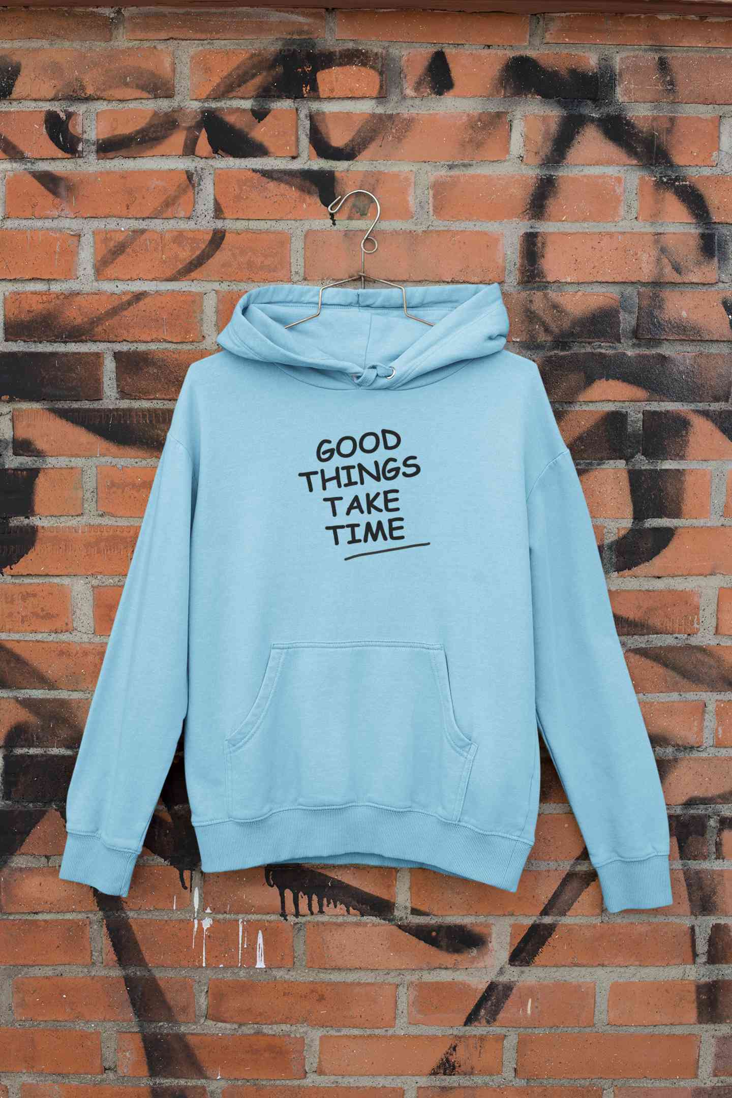 Good Things Take Time Quotes Men Hoodies-FunkyTeesClub