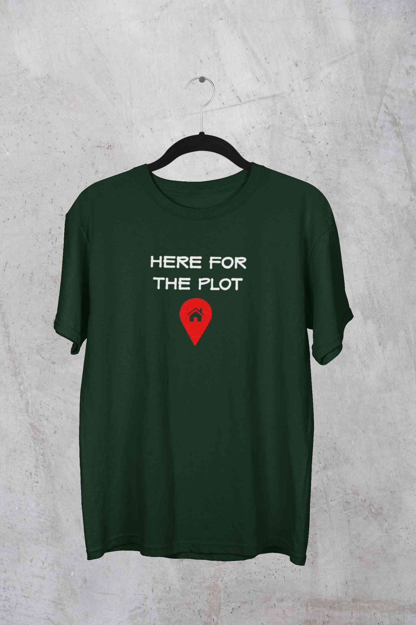 For The Plot Mens Half Sleeves T-shirt- FunkyTeesClub
