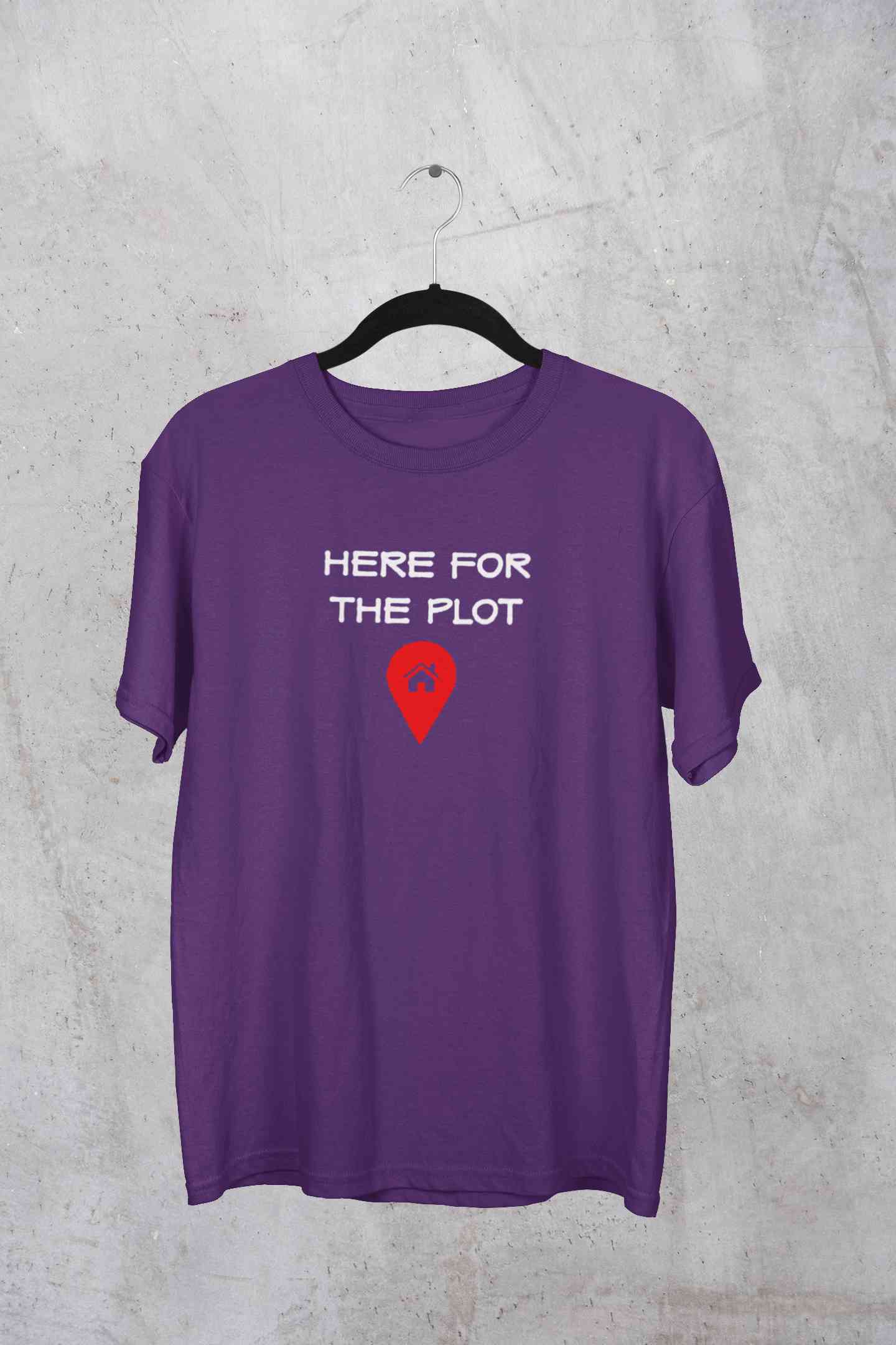 For The Plot Mens Half Sleeves T-shirt- FunkyTeesClub