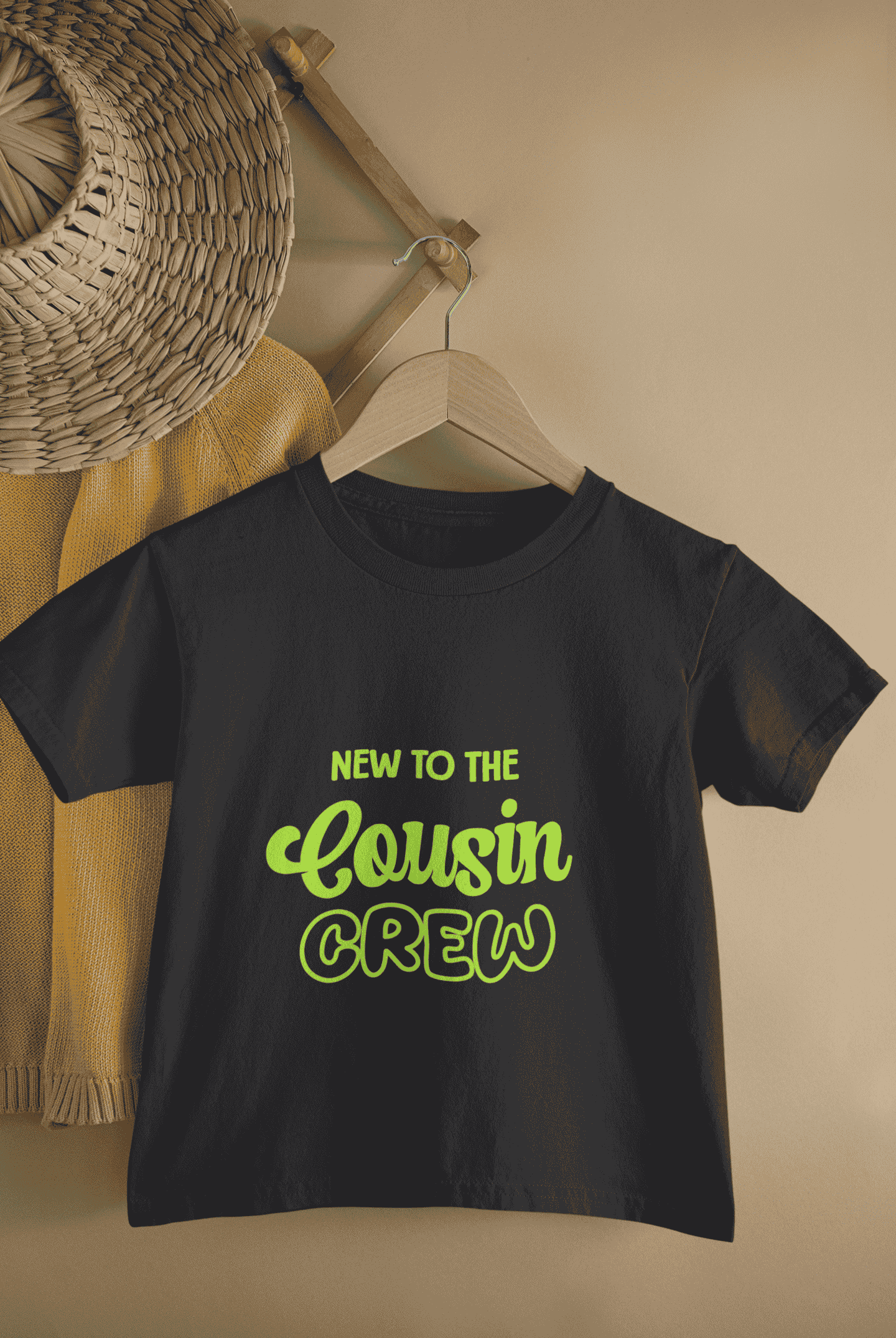 New To Cousin Crew Rakshabandhan Half Sleeves T-Shirt For Girls -FunkyTeesClub