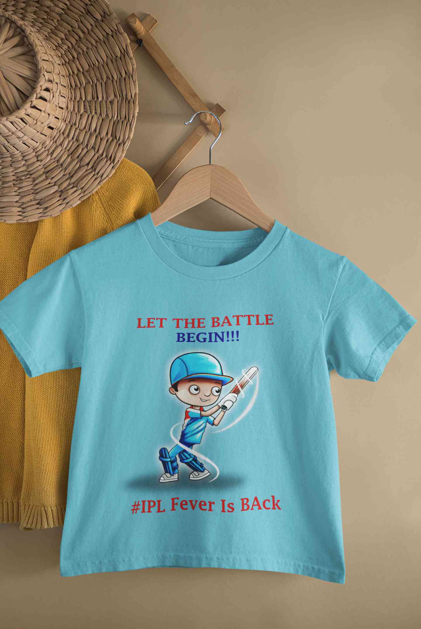 IPL Fever Is Back Half Sleeves T-Shirt for Boy-FunkyTeesClub