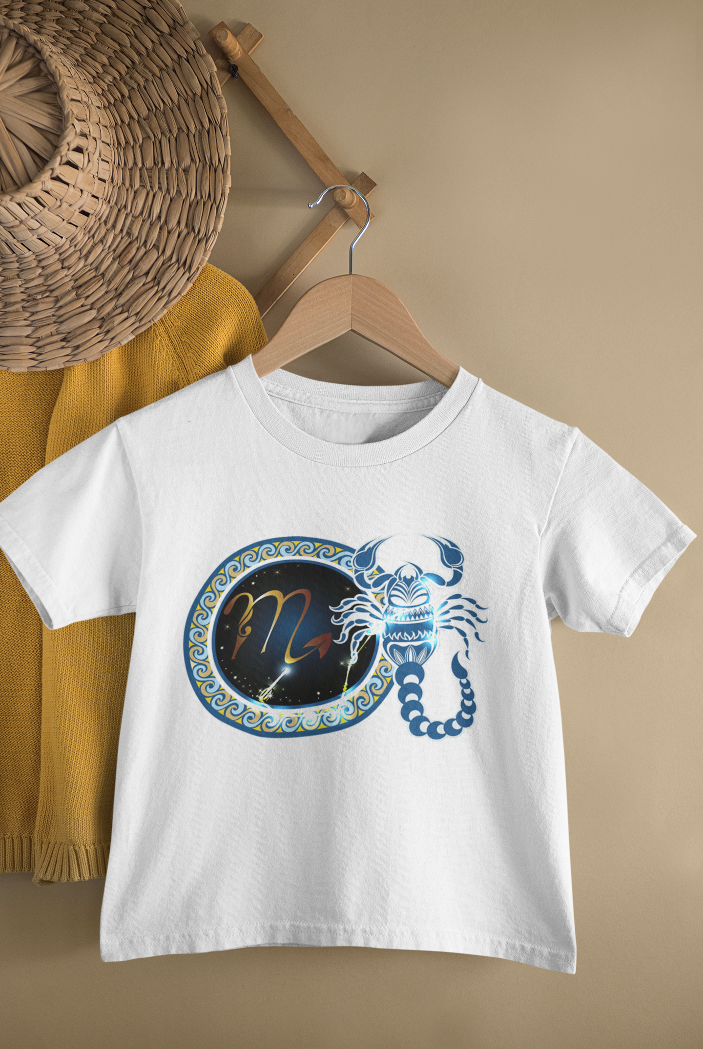 Scorpio Zodiac Sign Half Sleeves T-Shirt for Boy-FunkyTeesClub