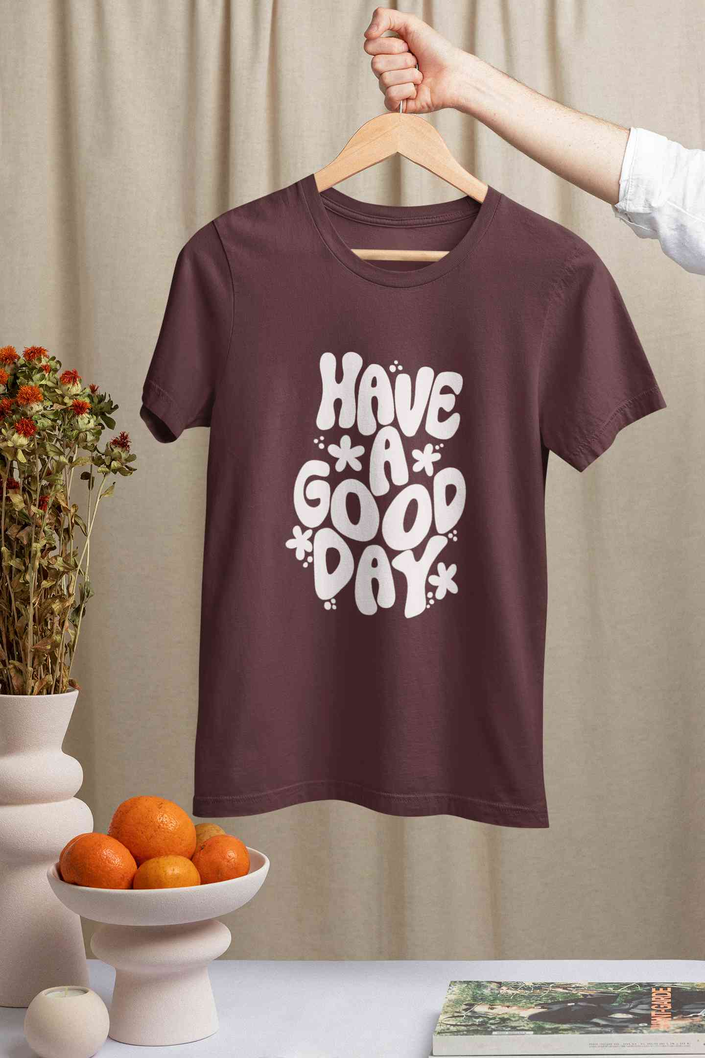 Have A Good Day Typography Women Half Sleeves T-shirt- FunkyTeesClub