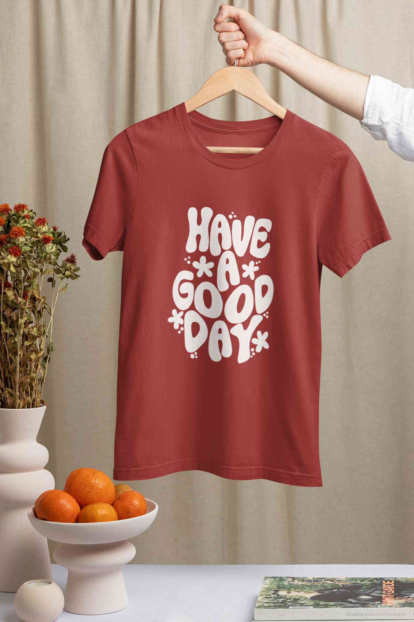 Have A Good Day Typography Women Half Sleeves T-shirt- FunkyTeesClub