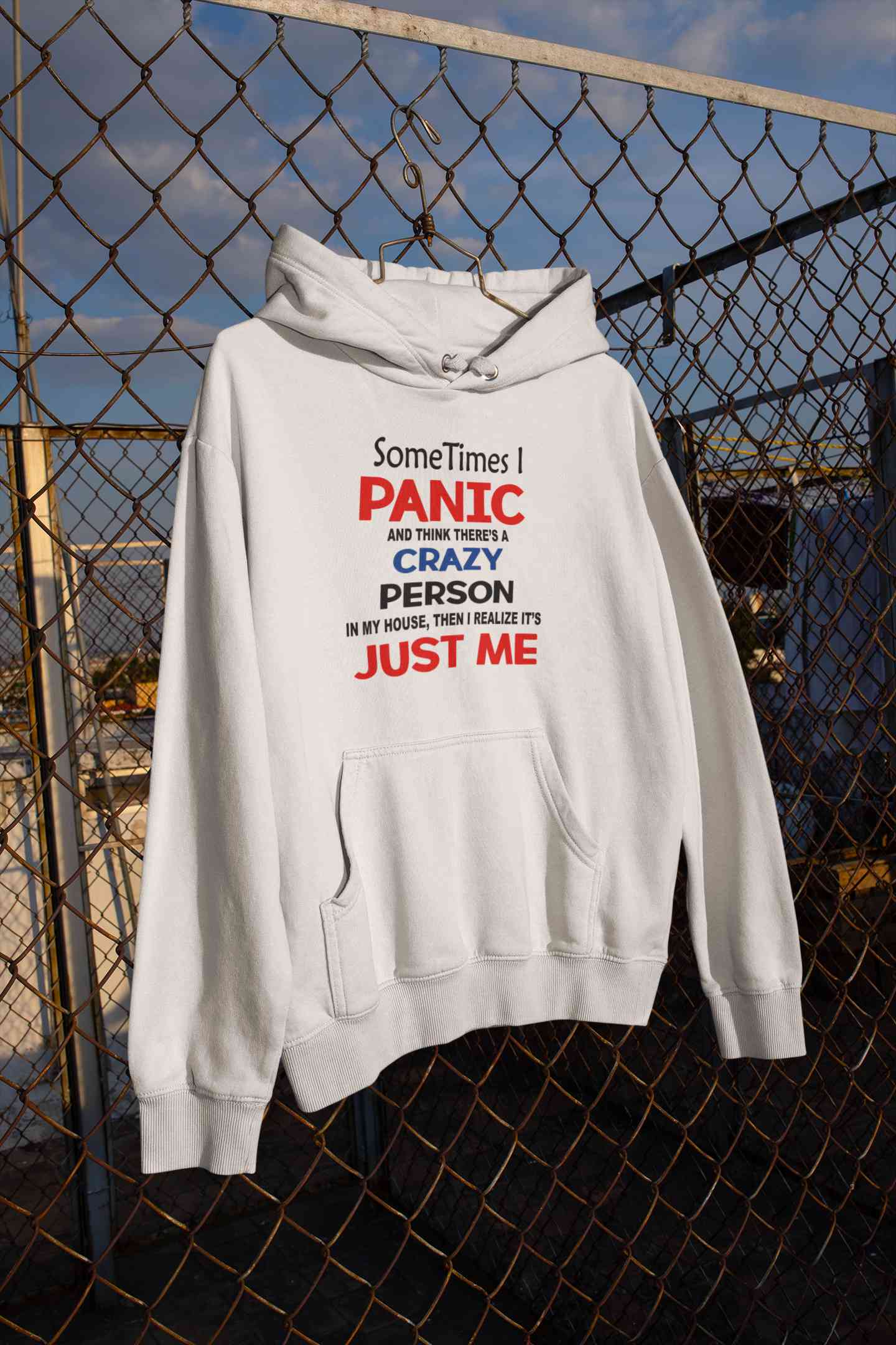 Crazy Person Funny Quotes Hoodies for Women-FunkyTeesClub