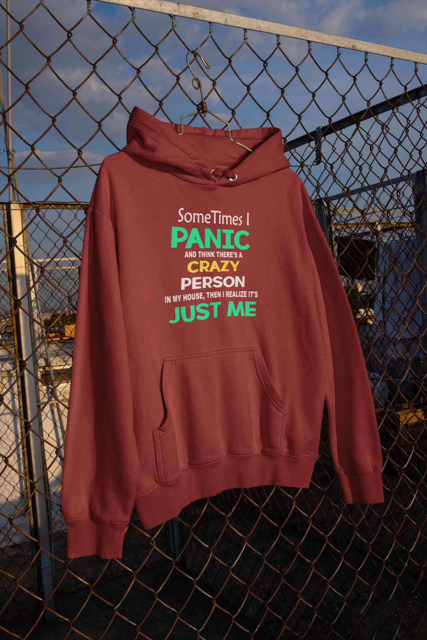Crazy Person Funny Quotes Hoodies for Women-FunkyTeesClub