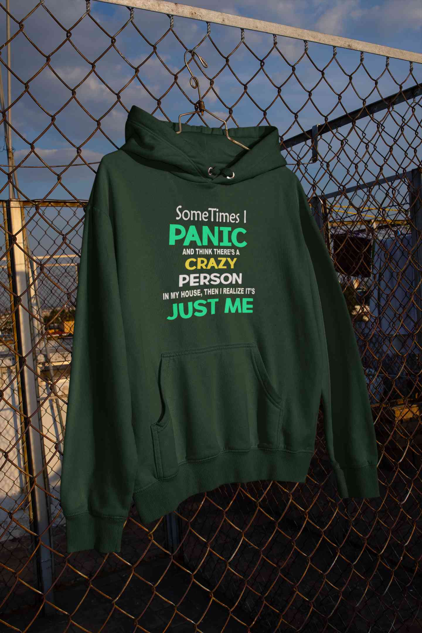 Crazy Person Funny Quotes Men Hoodies-FunkyTeesClub