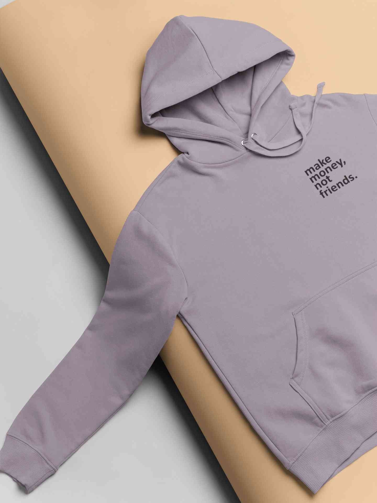 Make Money Not Friends Minimals Men Hoodies-FunkyTeesClub