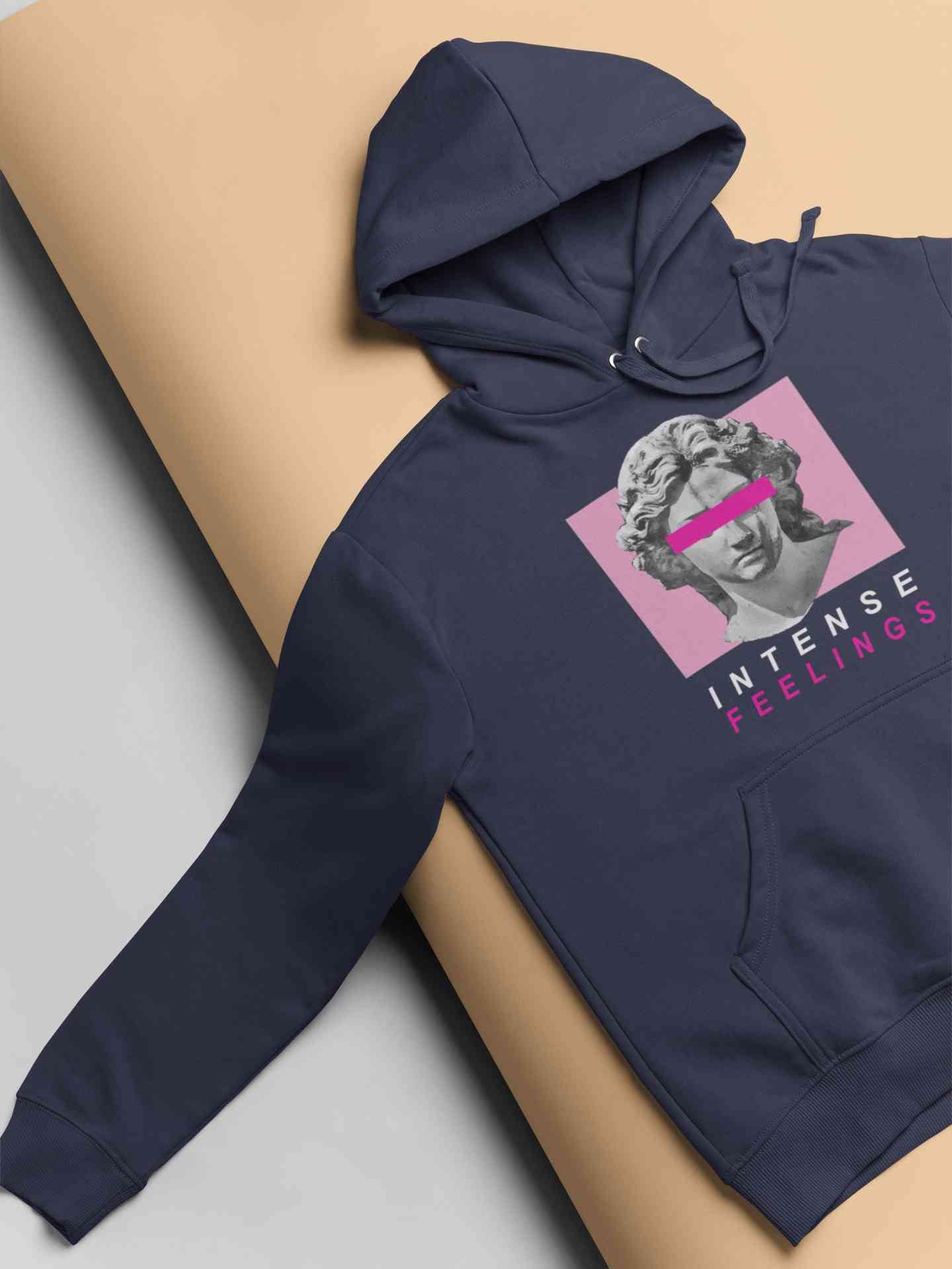 Intense Feelings Hoodies for Women-FunkyTeesClub