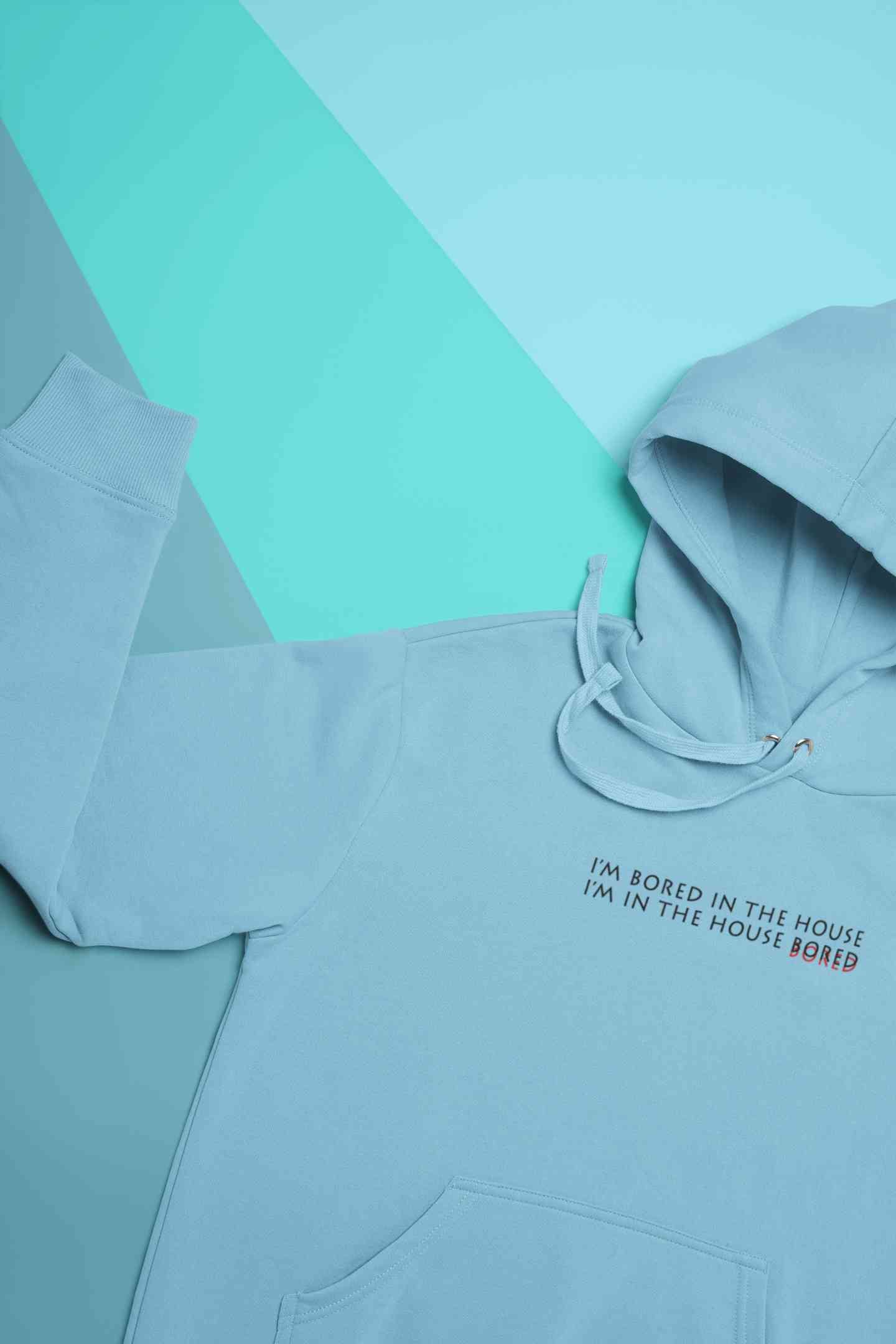 I Am In The Bored House Minimals Hoodies for Women-FunkyTeesClub