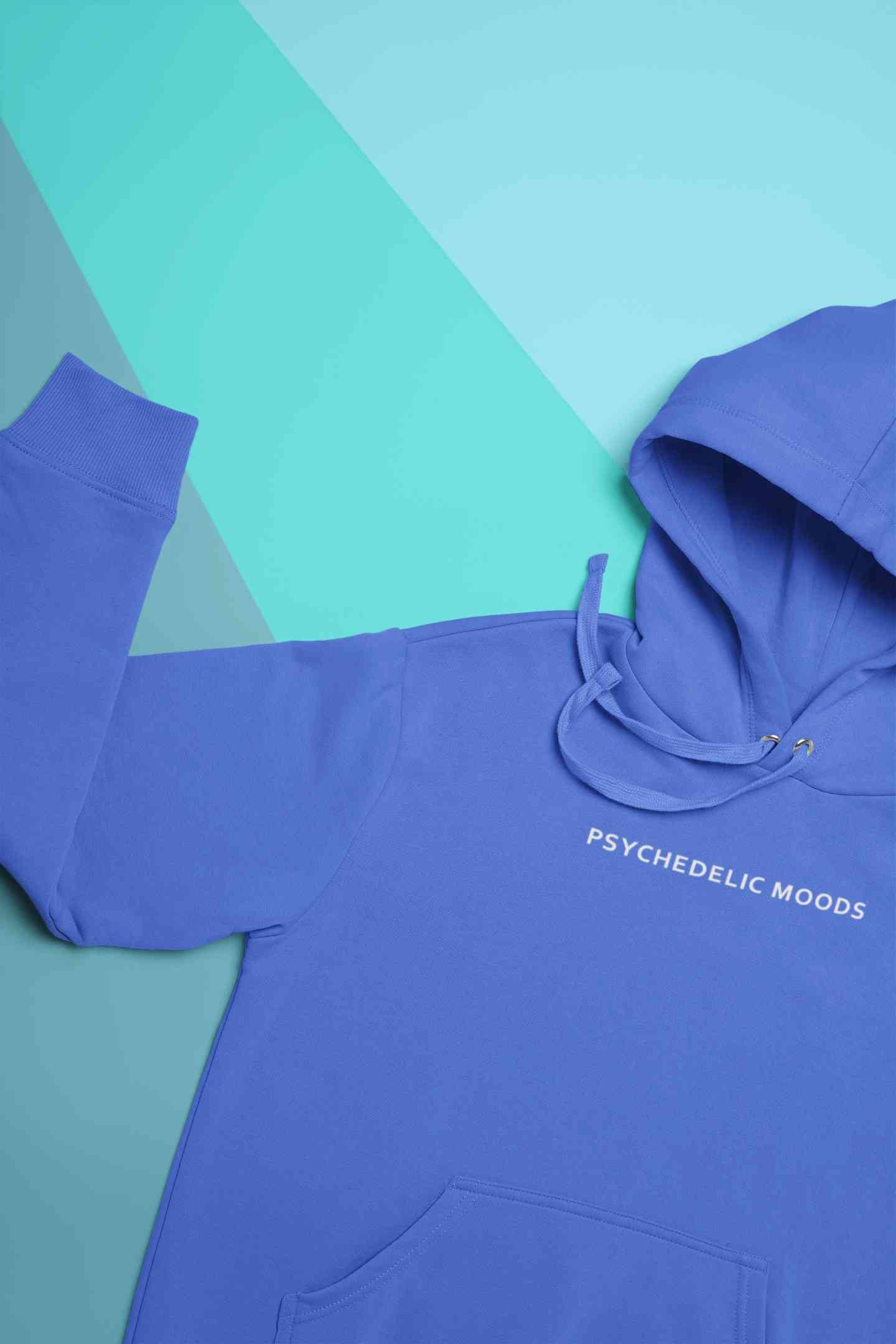 Psyedelic Moods Minimals Hoodies for Women-FunkyTeesClub