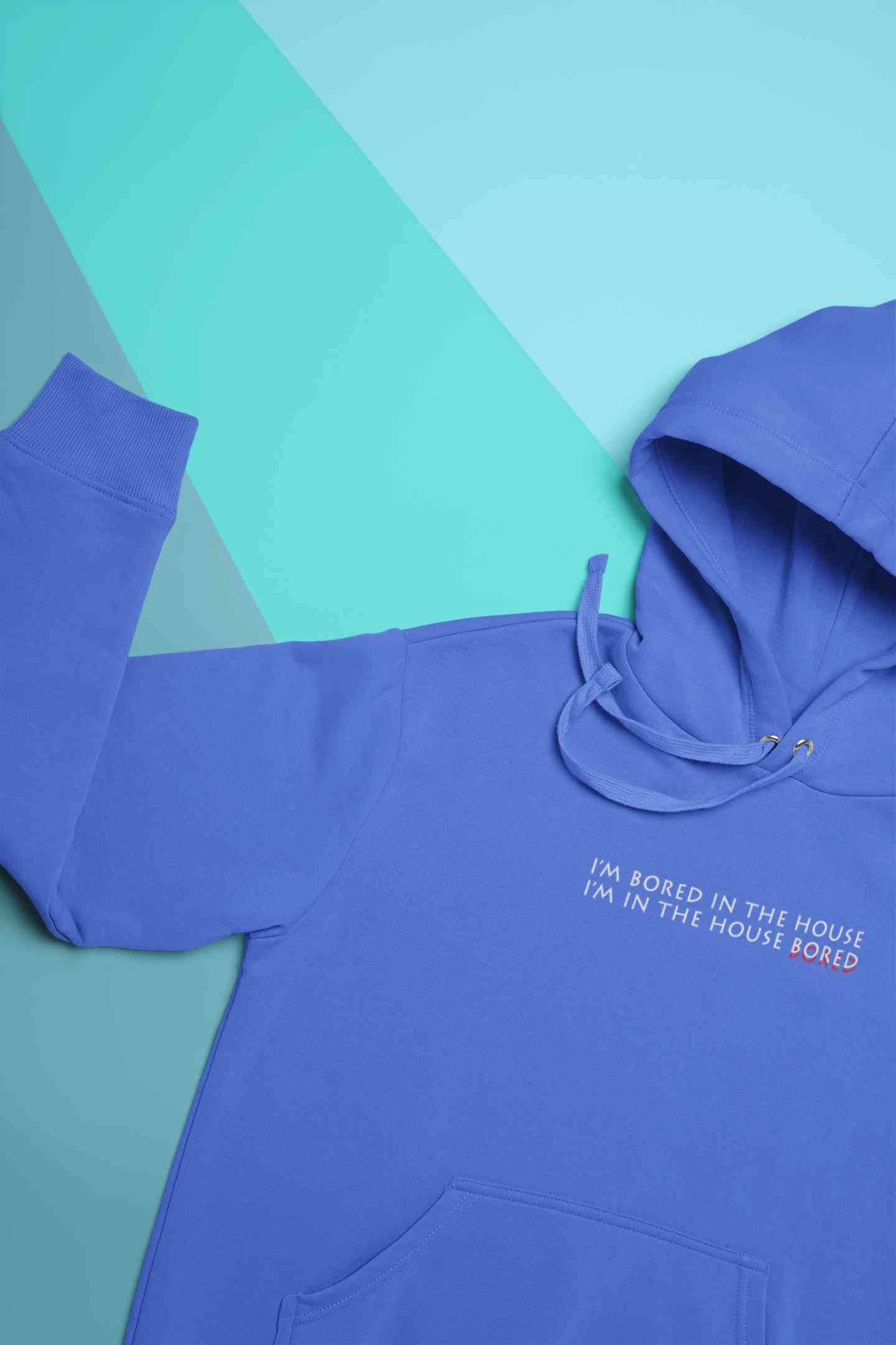 I Am In The Bored House Minimals Hoodies for Women-FunkyTeesClub