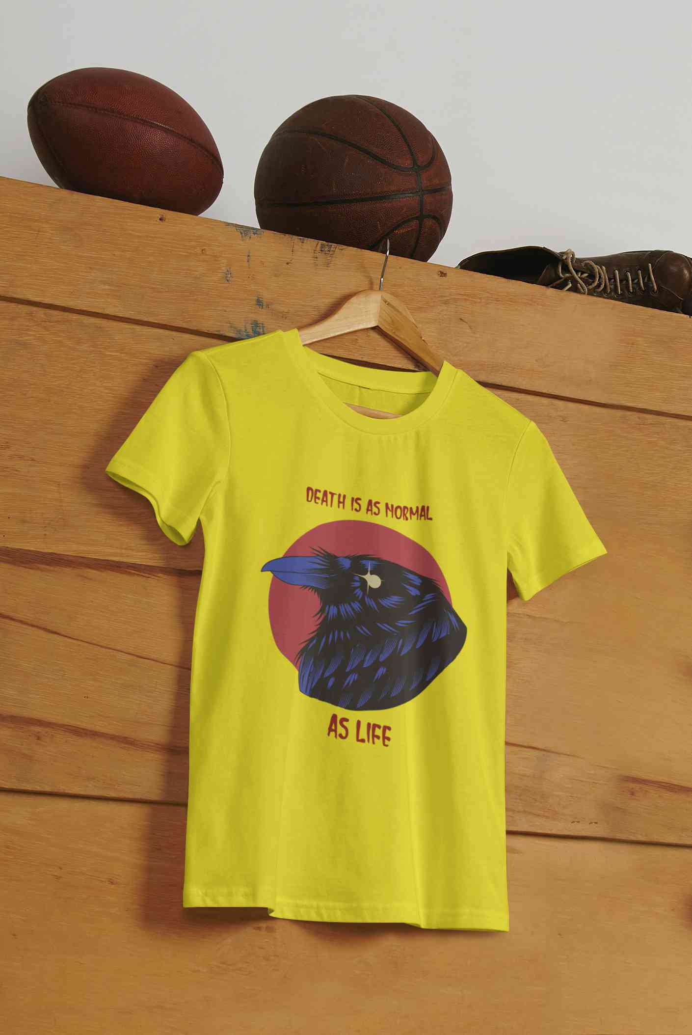 Crow Inspired By The Sandman Comic Book Mens Half Sleeves T-shirt- FunkyTeesClub