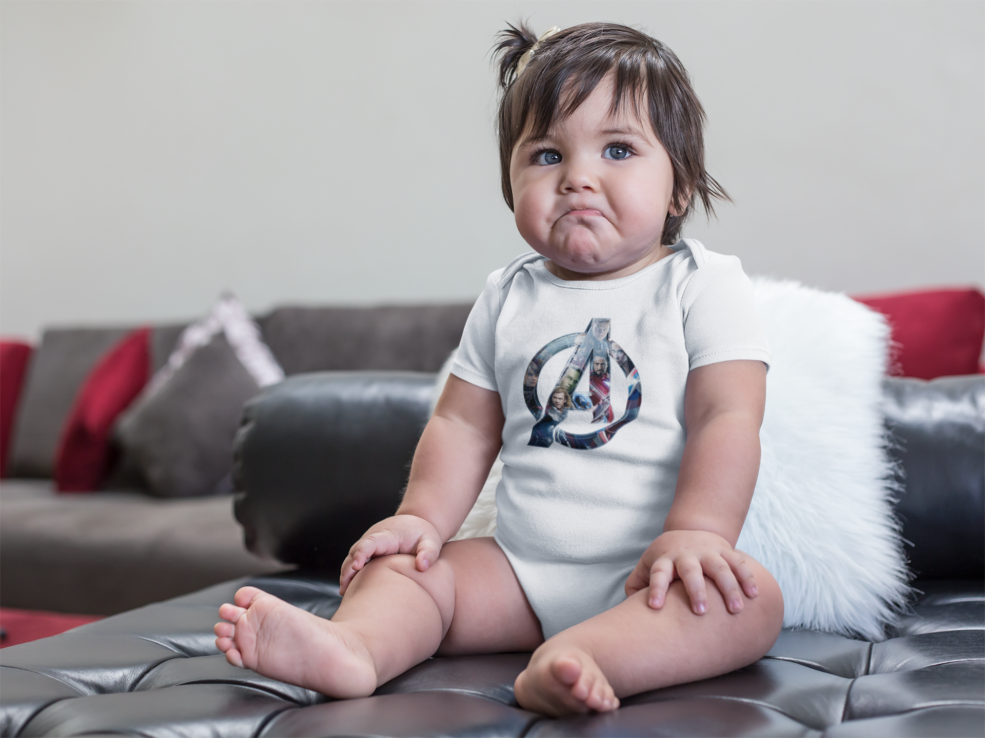 Superhero Cartoon Rompers for Baby Girl- FunkyTeesClub