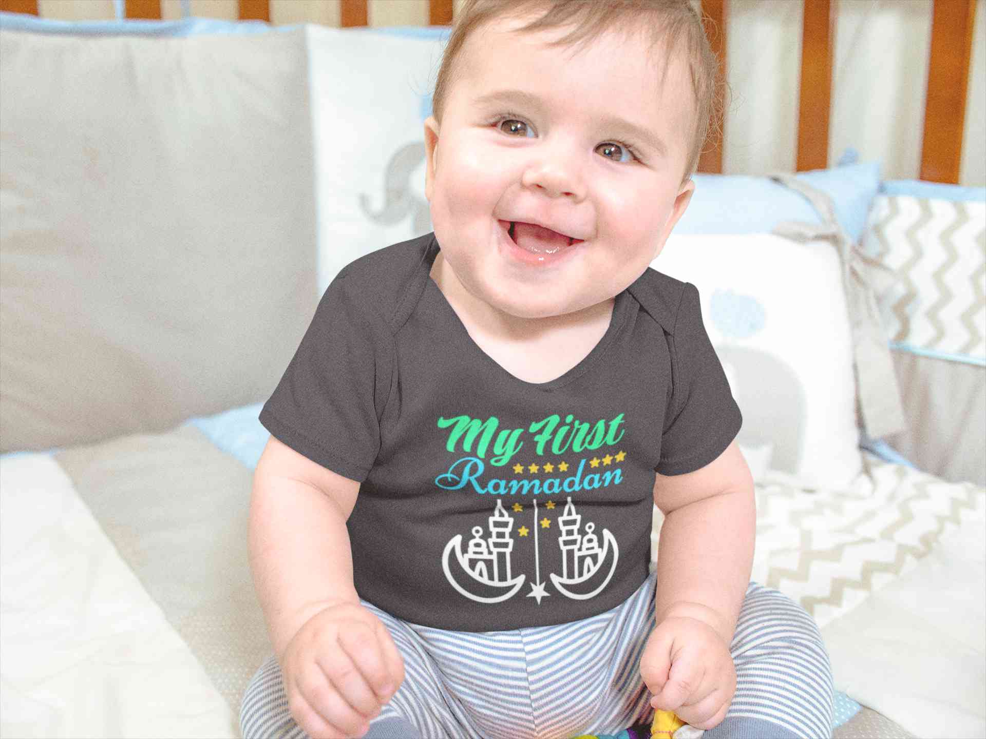 My First Ramadan Rompers for Baby Boy- FunkyTeesClub