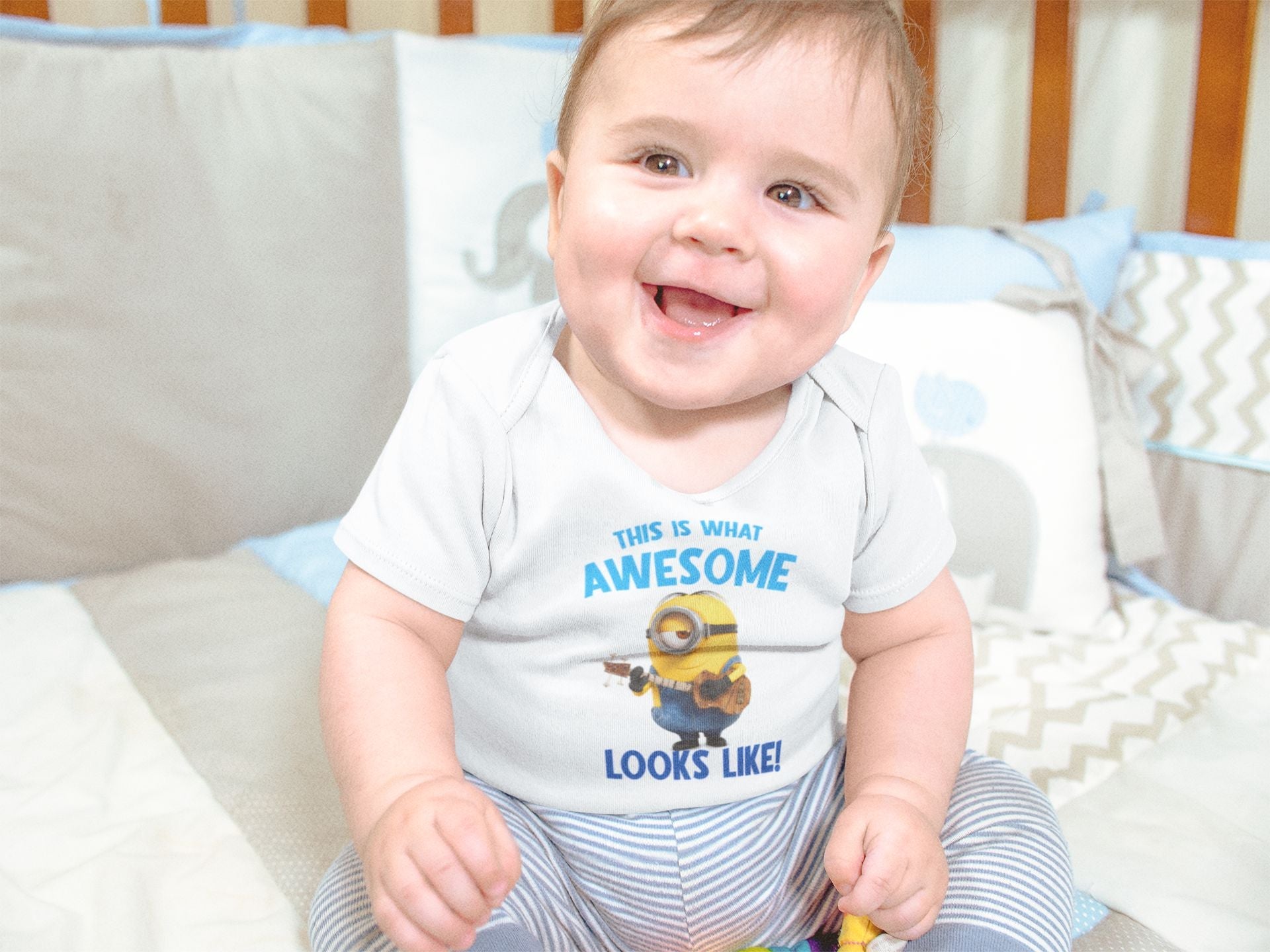 This Is What Awesome Looks Like Rompers for Baby Boy- FunkyTeesClub
