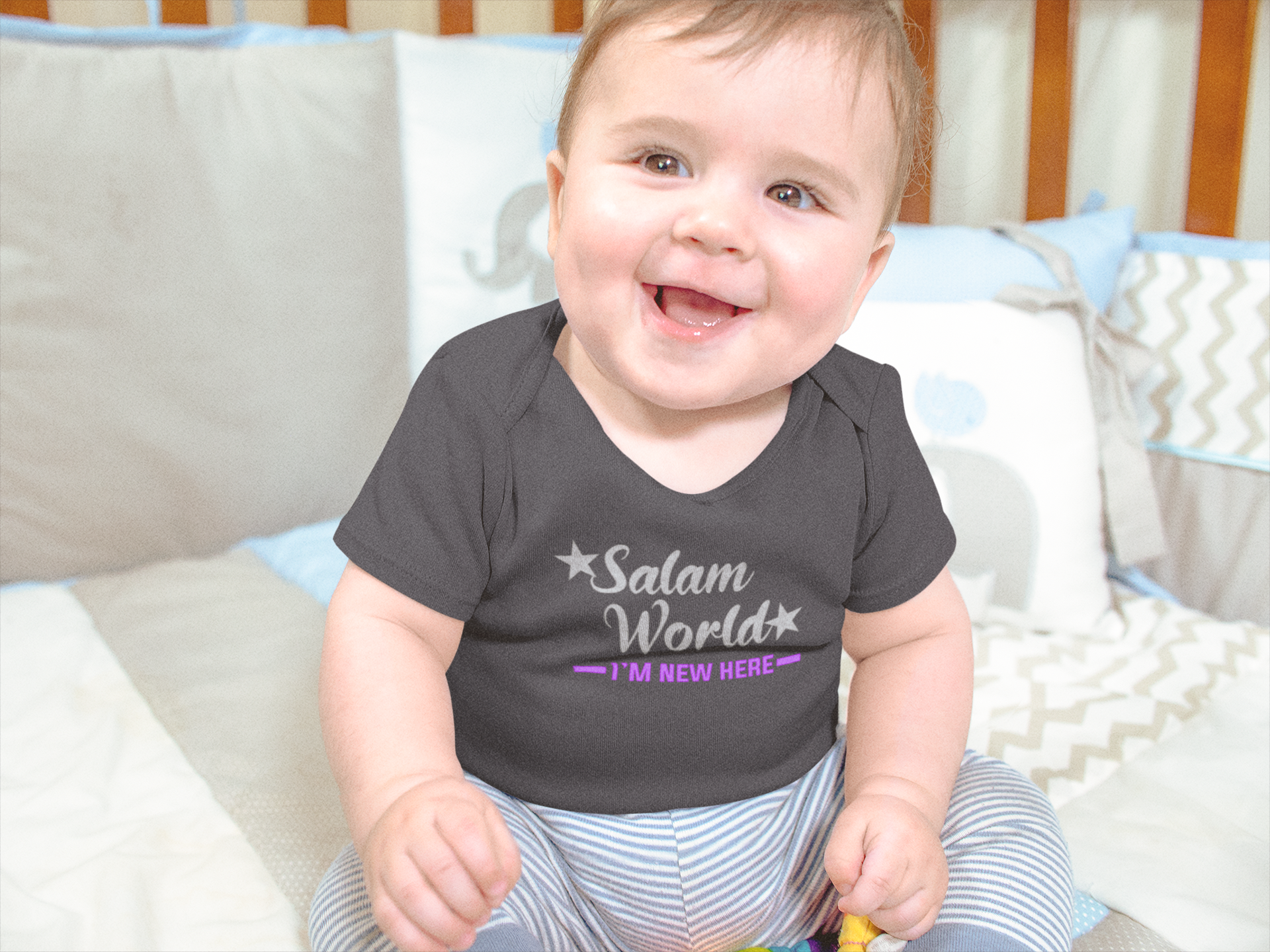 Salam World Eid Rompers for Baby Boy- FunkyTeesClub