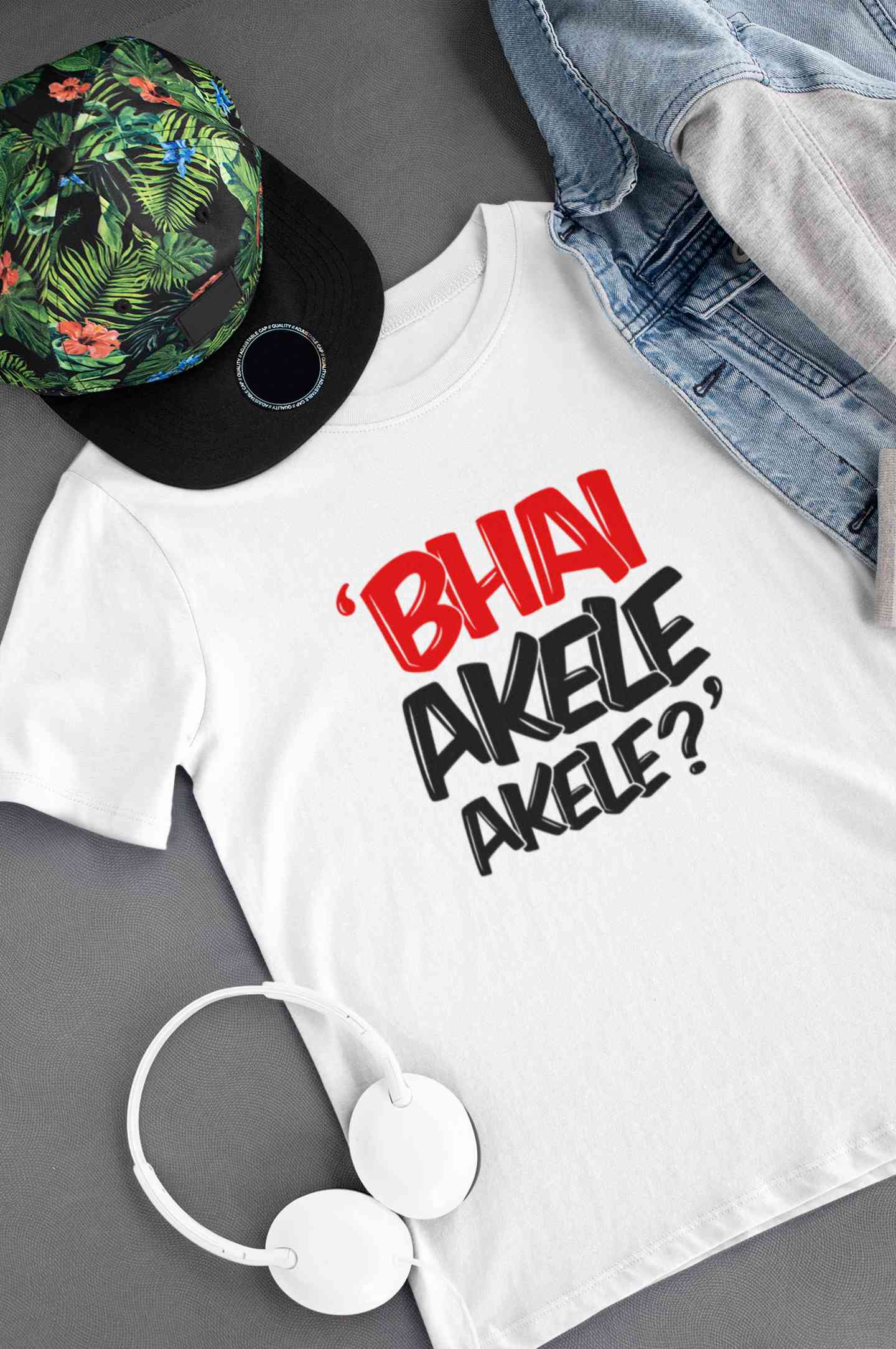 Bhai Akele Akele Mens Half Sleeves T-shirt- FunkyTeesClub