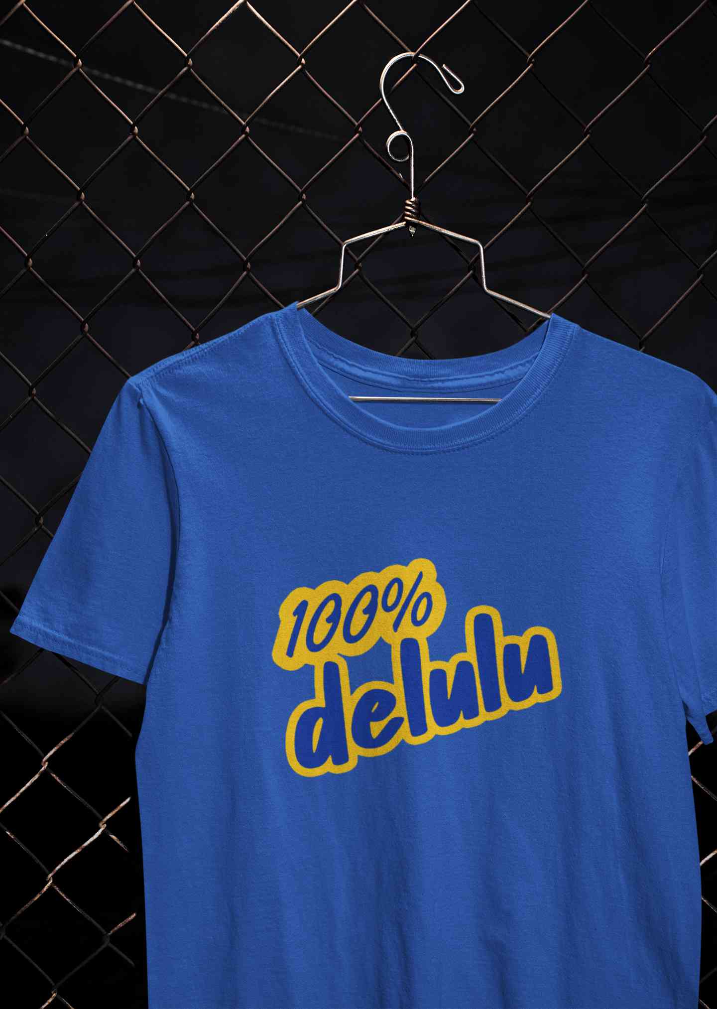 100% Delulu Mens Half Sleeves T-shirt- FunkyTeesClub