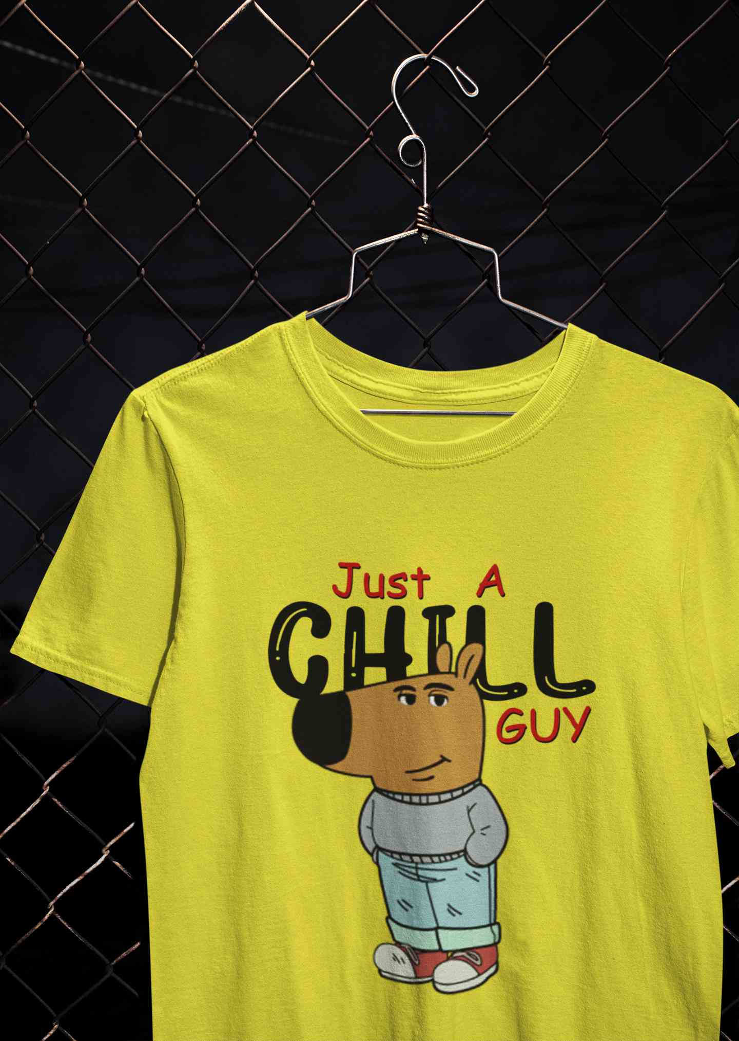 Just A Chill Guy Mens Half Sleeves T-shirt- FunkyTeesClub