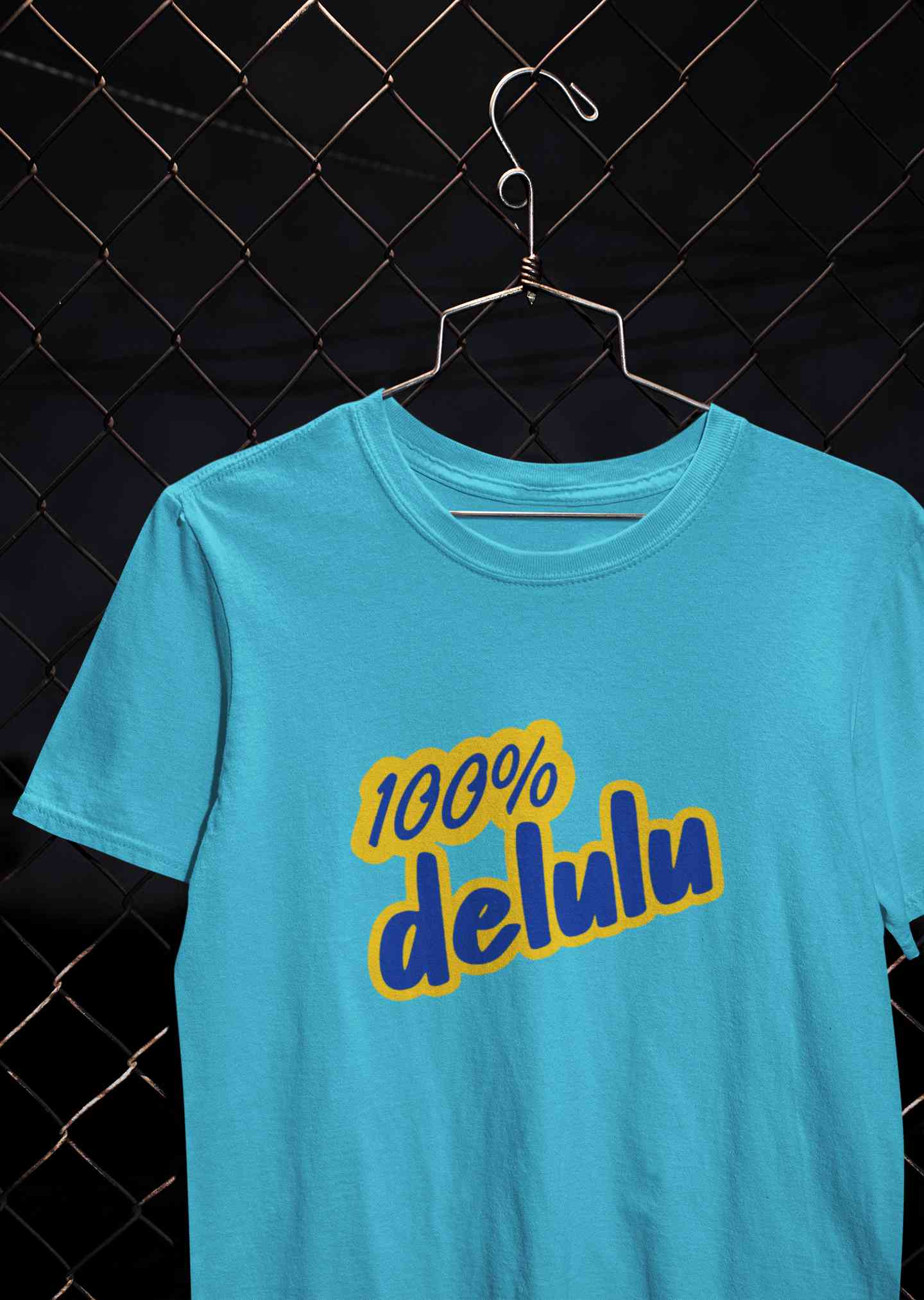 100% Delulu Mens Half Sleeves T-shirt- FunkyTeesClub