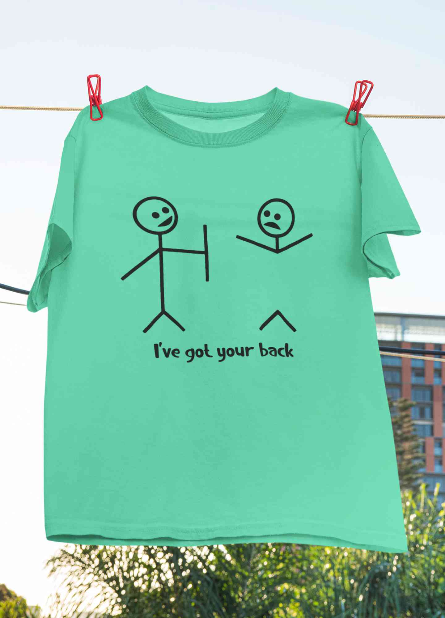 I Have Got Your Back Funny Women Half Sleeves T-shirt- FunkyTeesClub
