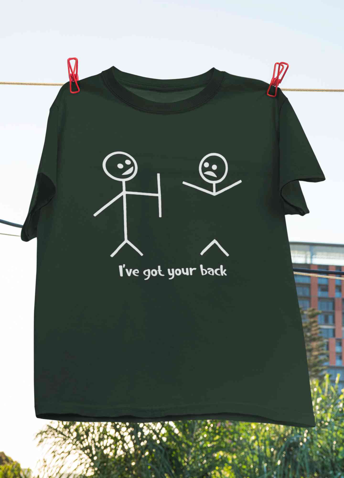 I Have Got Your Back Funny Women Half Sleeves T-shirt- FunkyTeesClub