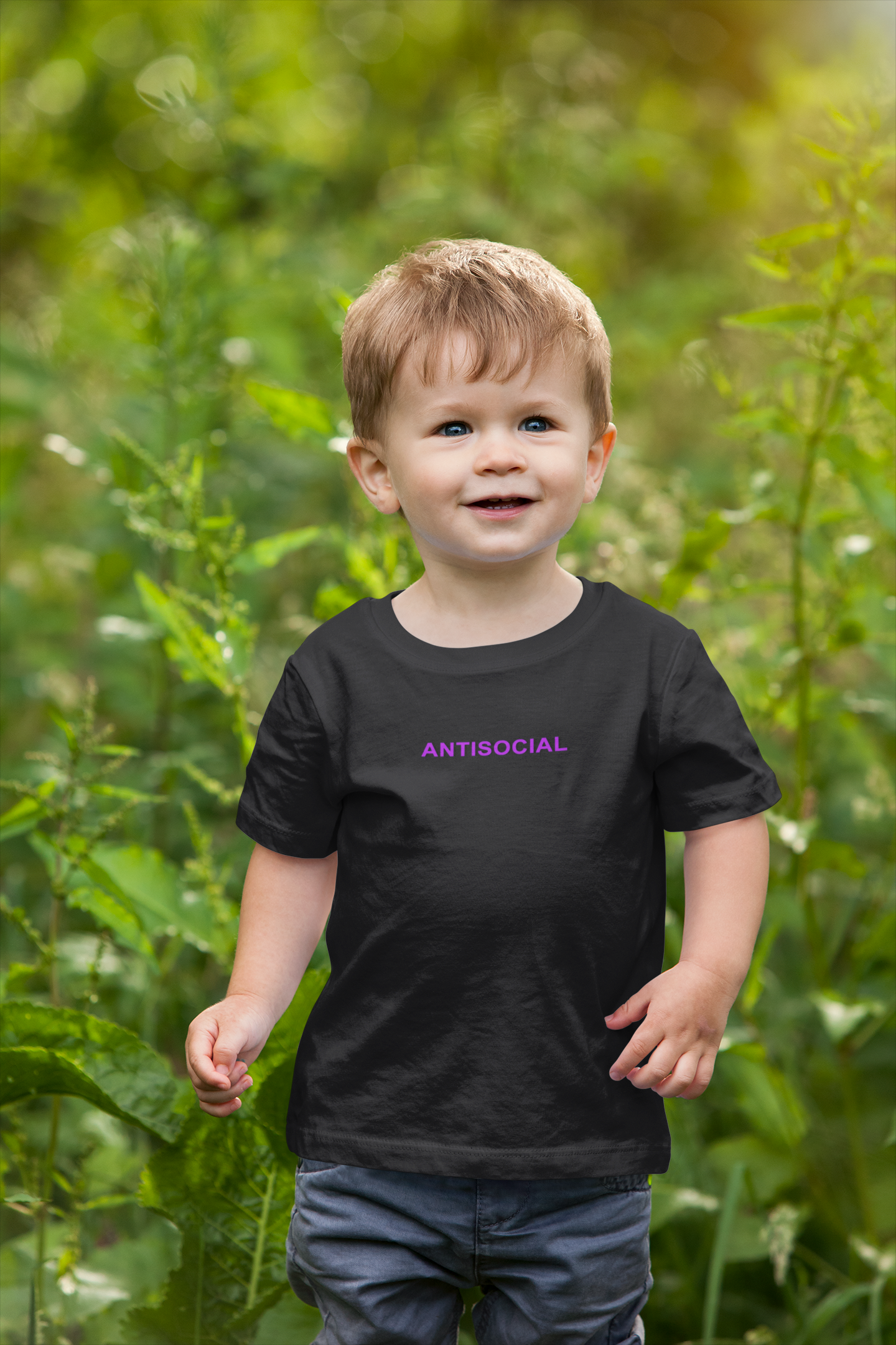 Antisocial Minimals Half Sleeves T-Shirt for Boy-FunkyTeesClub
