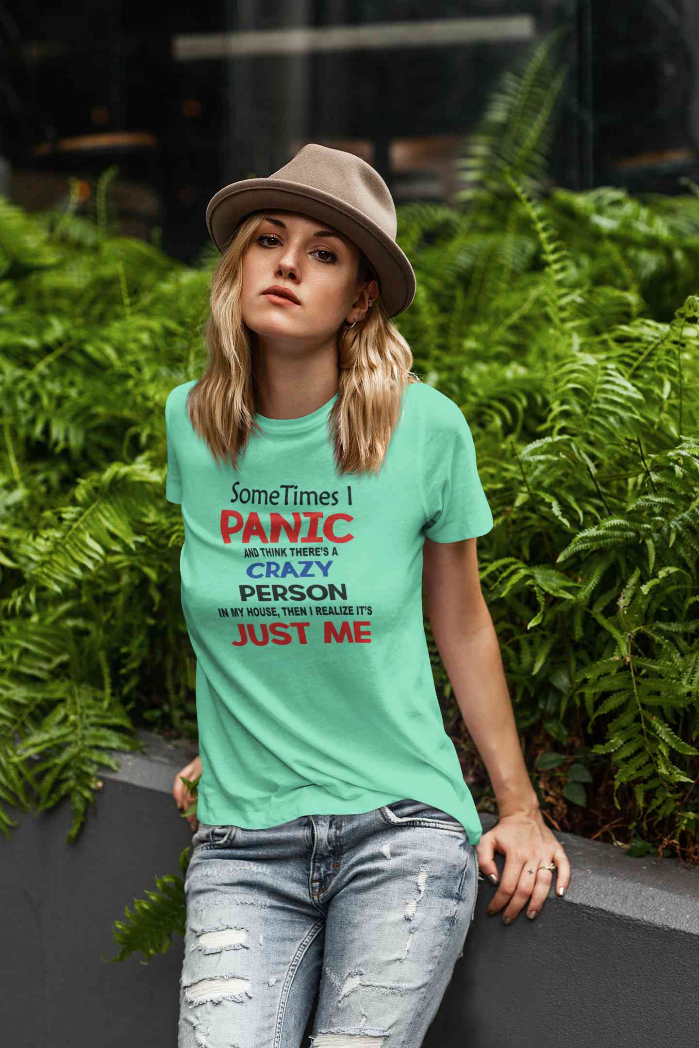 Crazy Person Funny Quotes Women Half Sleeves T-shirt- FunkyTeesClub
