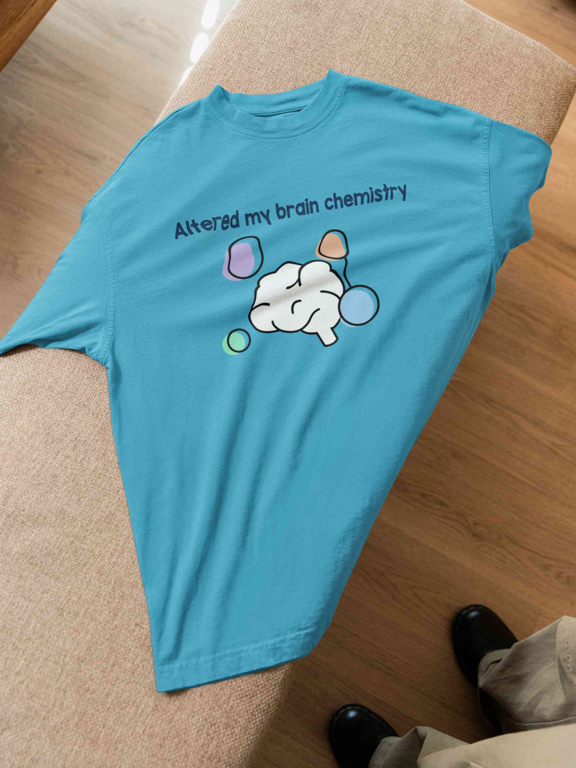 Brain Chemistry Mens Half Sleeves T-shirt- FunkyTeesClub