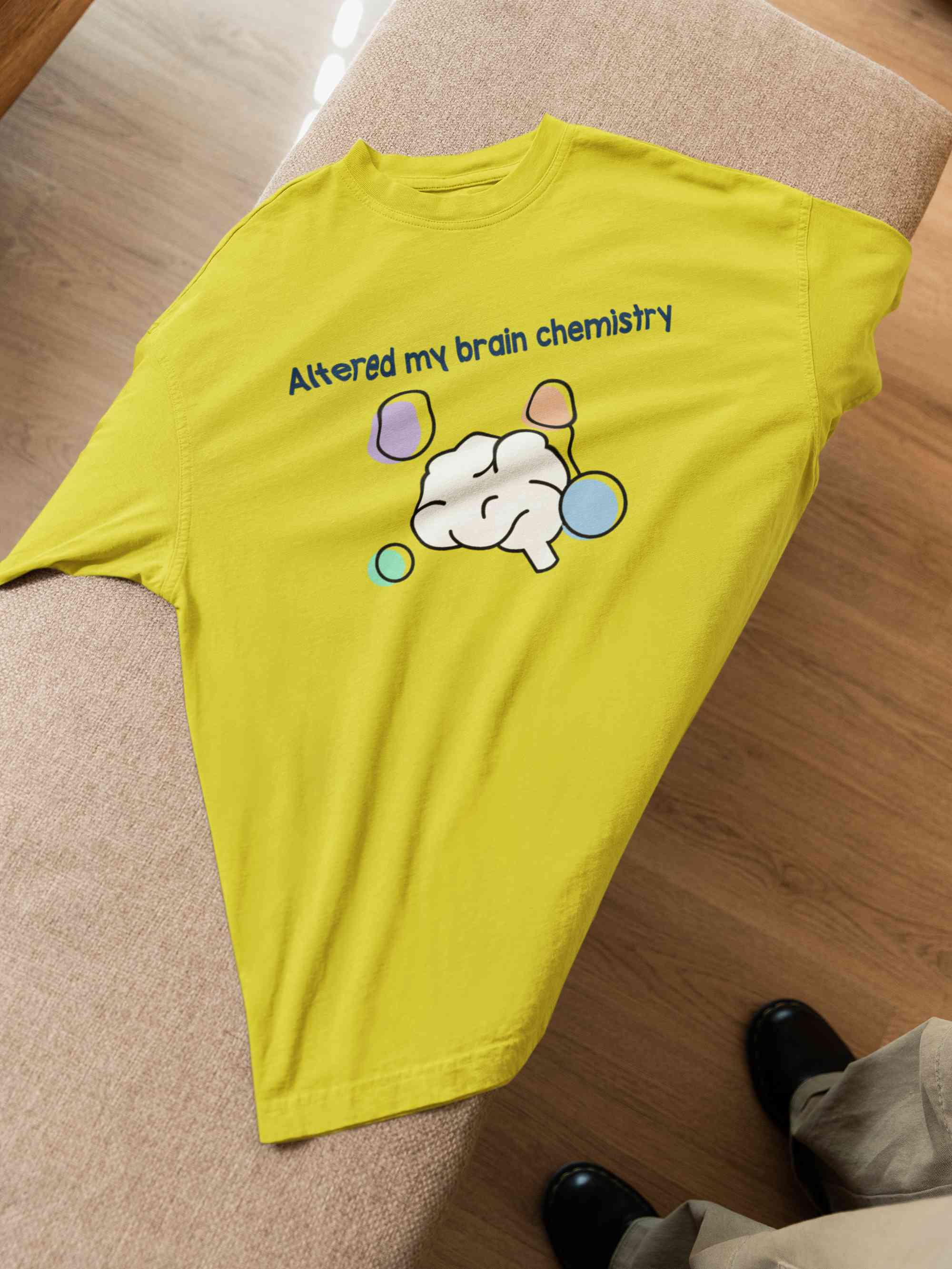Brain Chemistry Mens Half Sleeves T-shirt- FunkyTeesClub