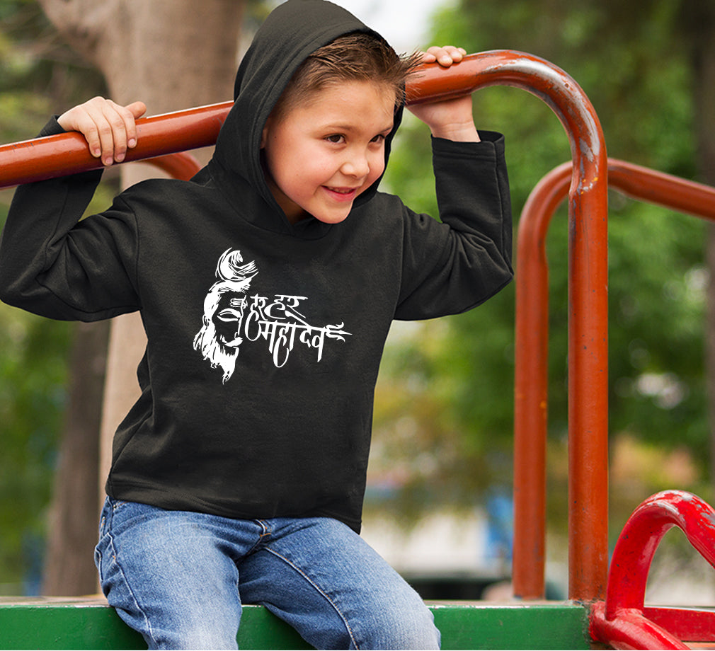 Har Har Mahadev Boy Hoodies-FunkyTeesClub