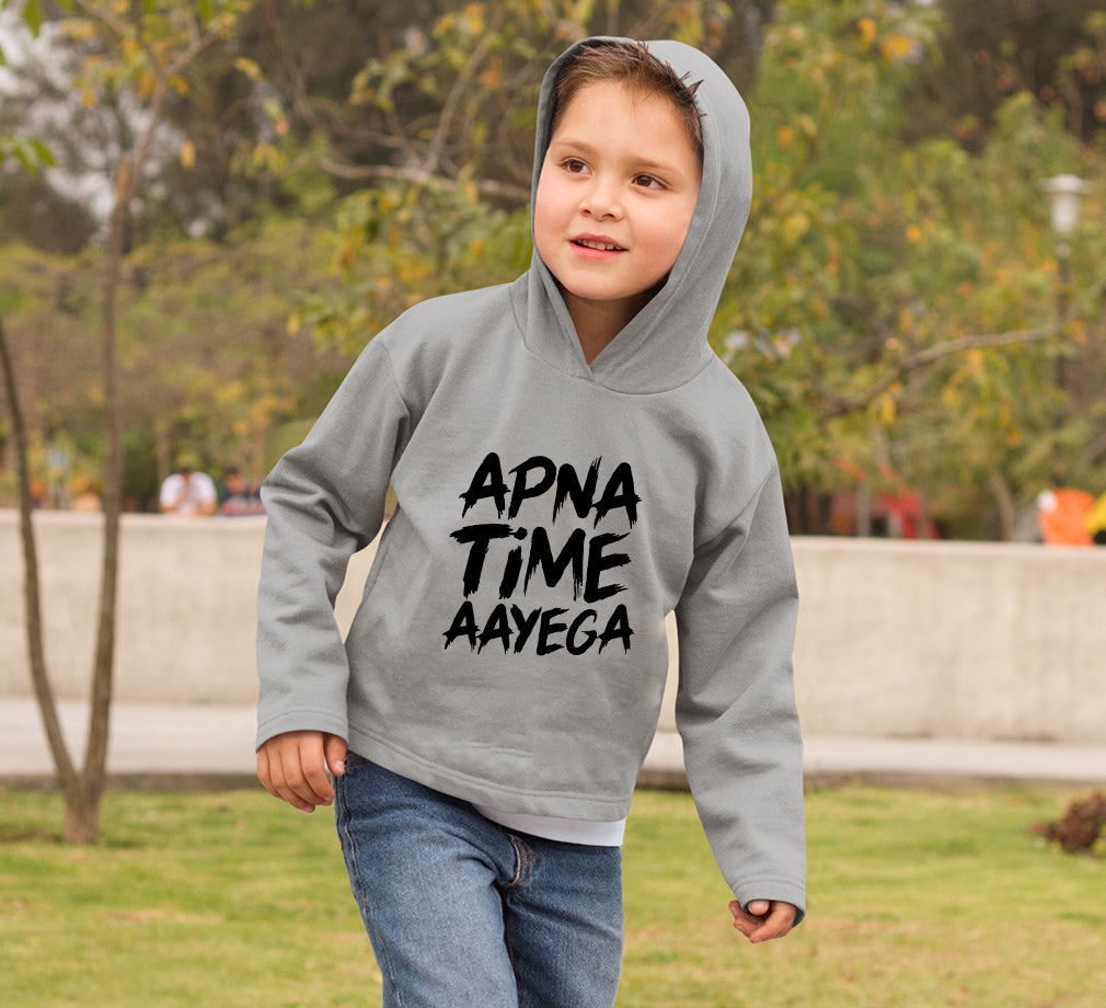 Apna Time Aayega Boy Hoodies-FunkyTeesClub