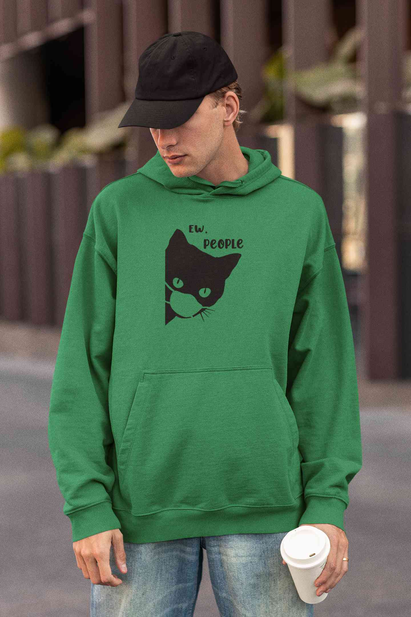Ew People Funny Graphics Quotes Men Hoodies-FunkyTeesClub
