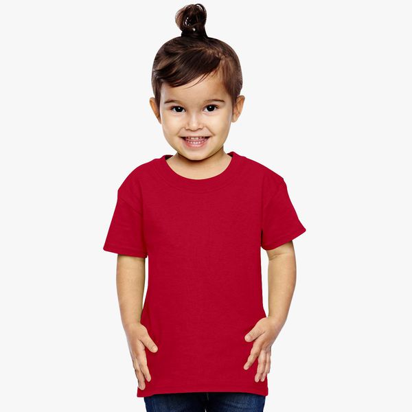 Girl Plain Red T-shirt-FunkyTeesClub