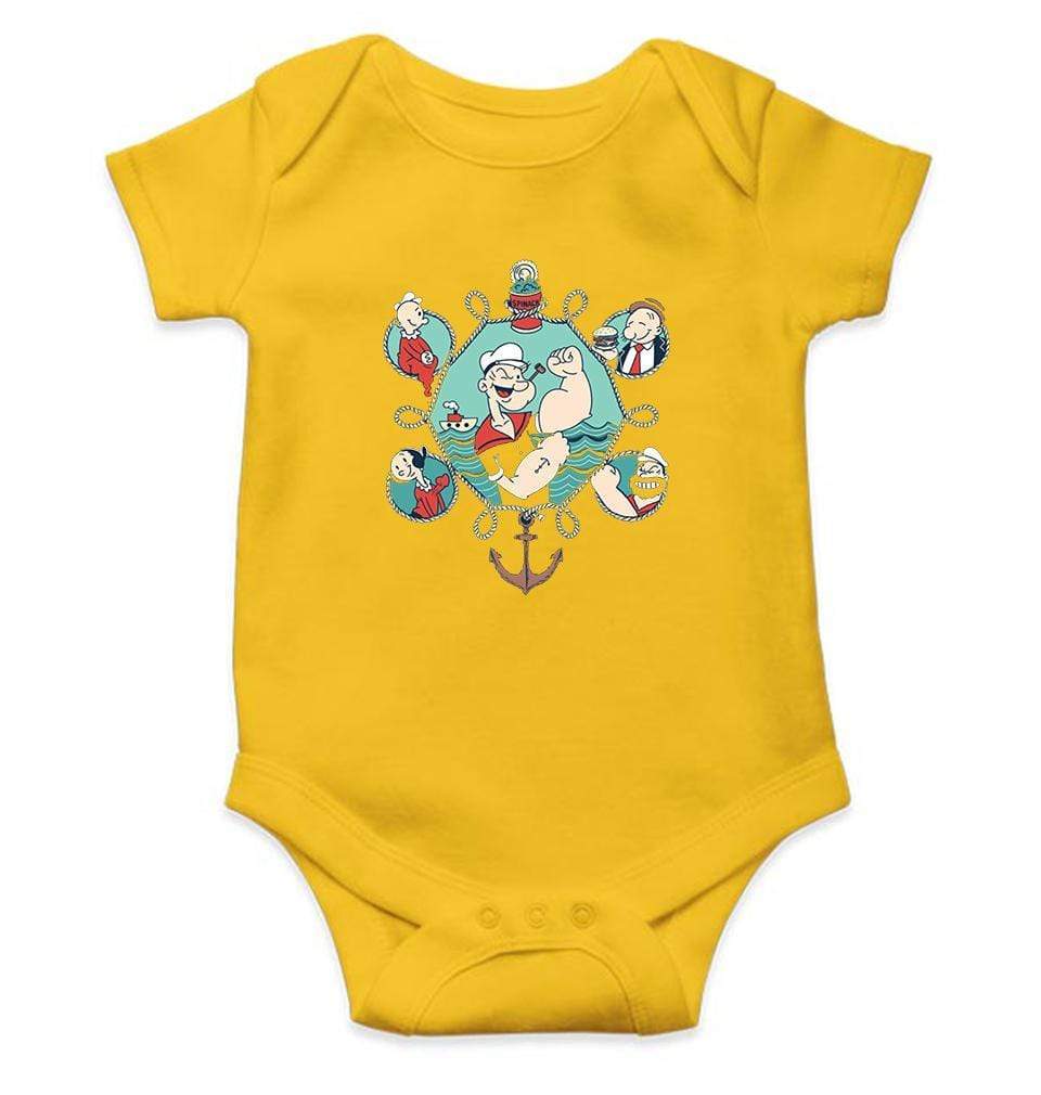 Popeye Rompers for Baby Boy- FunkyTradition FunkyTradition