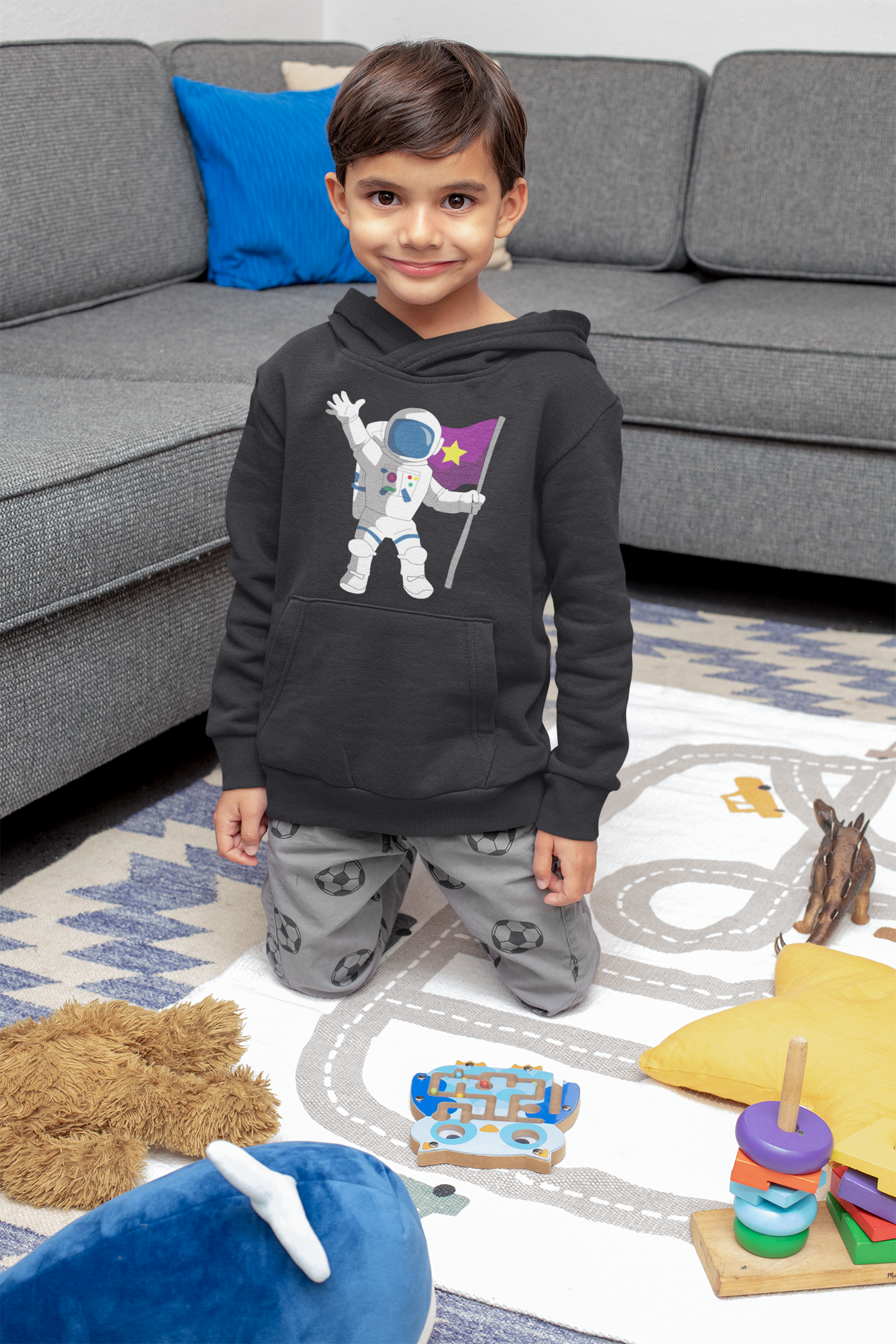 Future Astronaut Boy Hoodies-FunkyTeesClub
