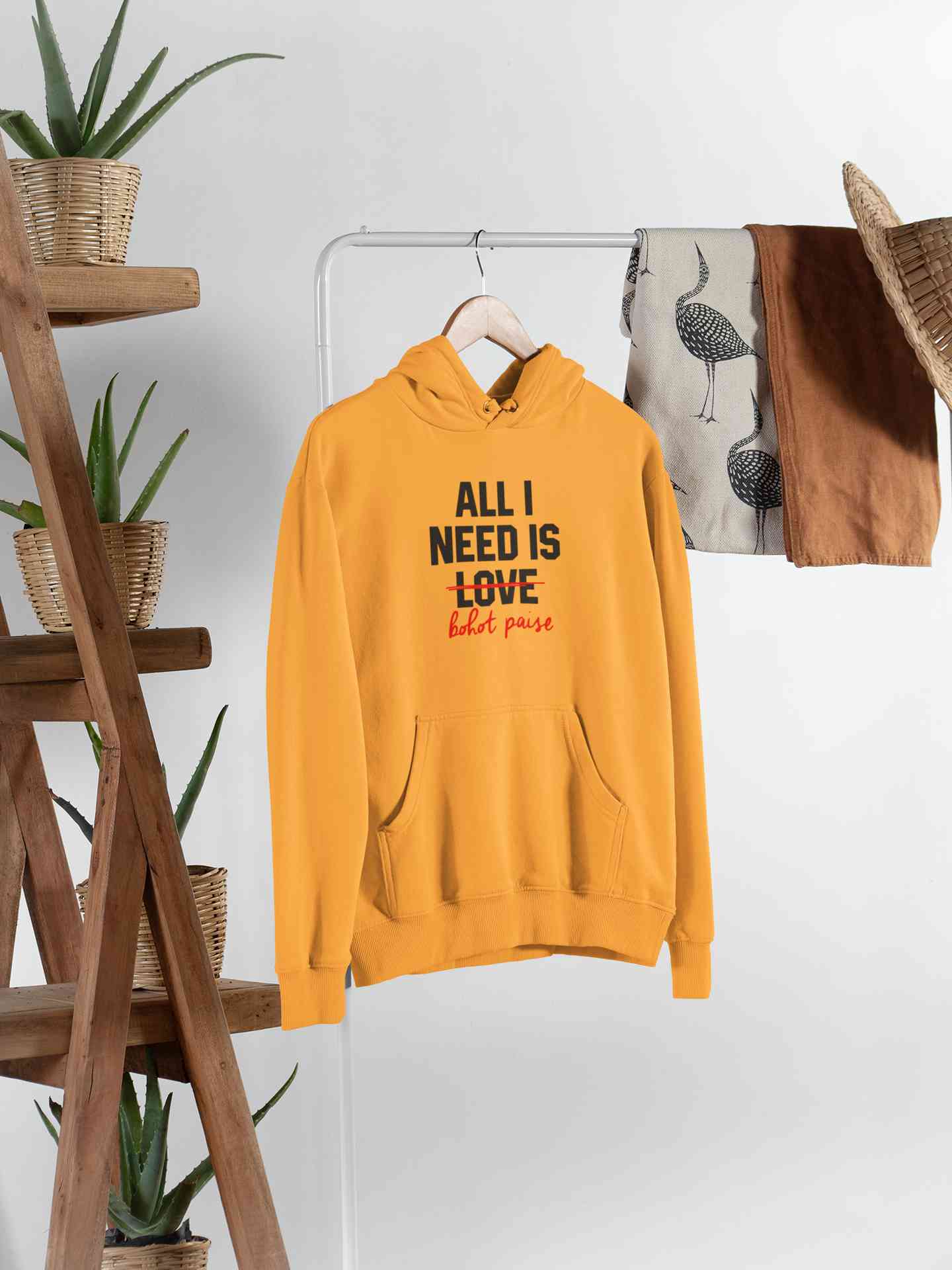 All I Need Is Bohot Paise Men Hoodies-FunkyTeesClub
